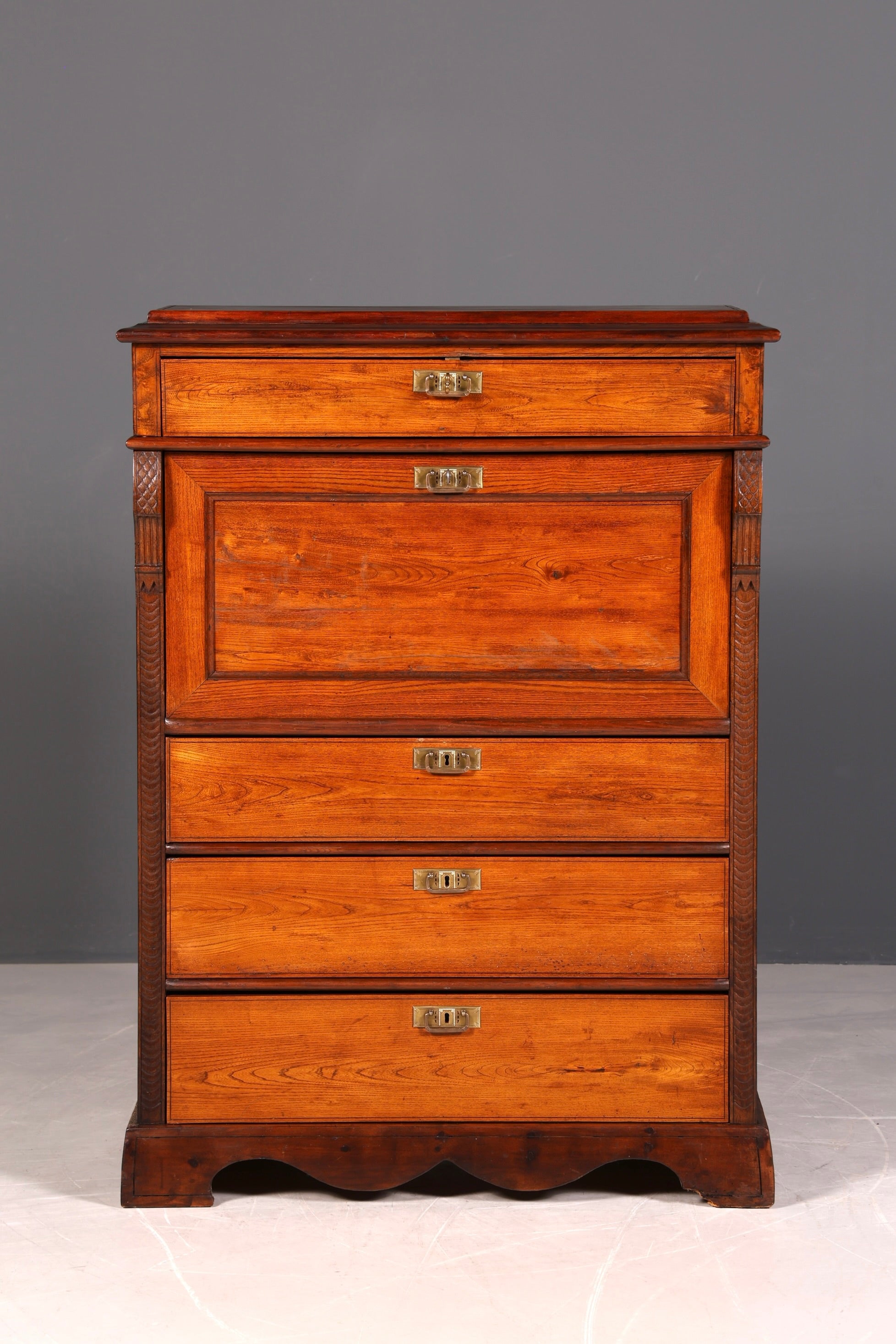 !Wunderschöner Gründerzeit Sekretär Vertiko Highboard Louis Philippe Kommode um 1880