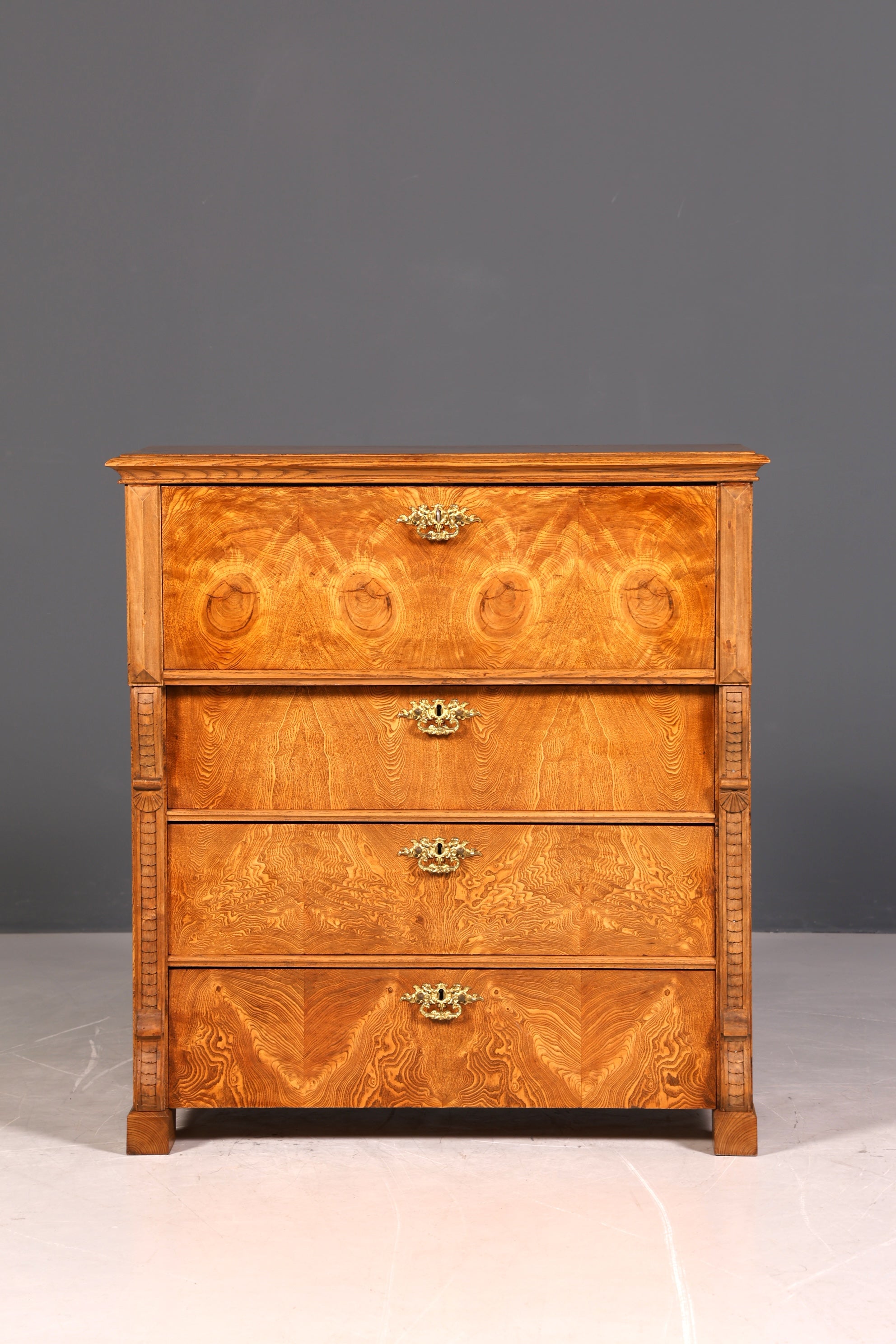 Stilvoller Gründerzeit Sekretär Kommode Jugendstil Schubladenkommode Antik Vertiko