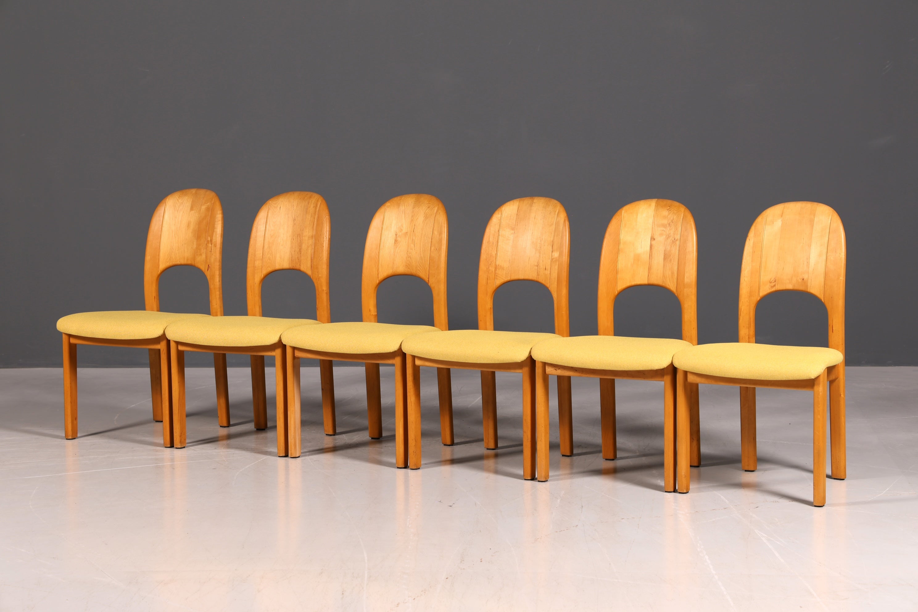 6x Schlichte Mid Century Stühle Retro Stuhlset von Holstebro Møbelfabrik Danish Design Küchenstühle Esszimmer Stühle