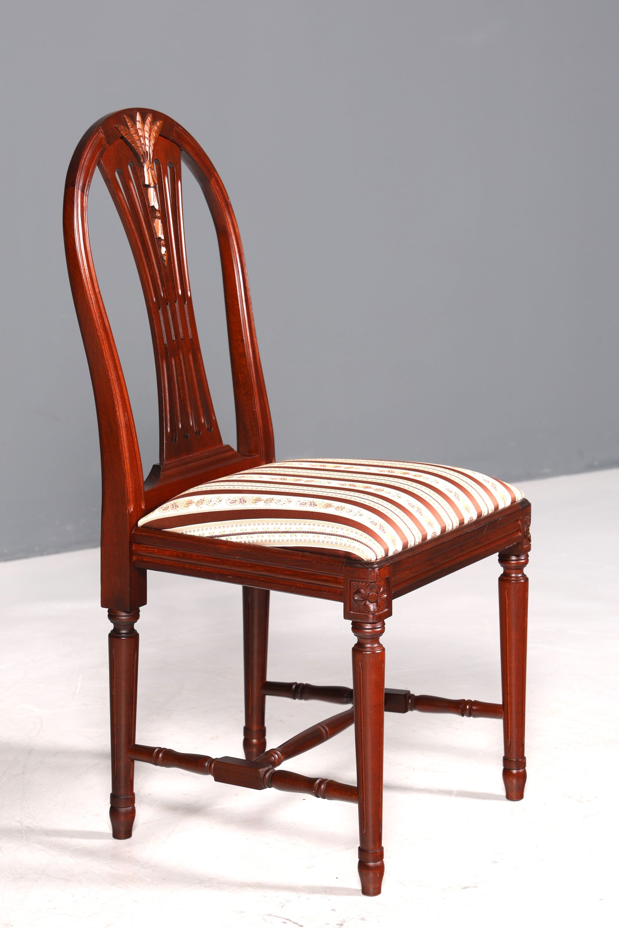 Beautiful Gustavian-style chair, English kitchen chair, antique style secretary chair