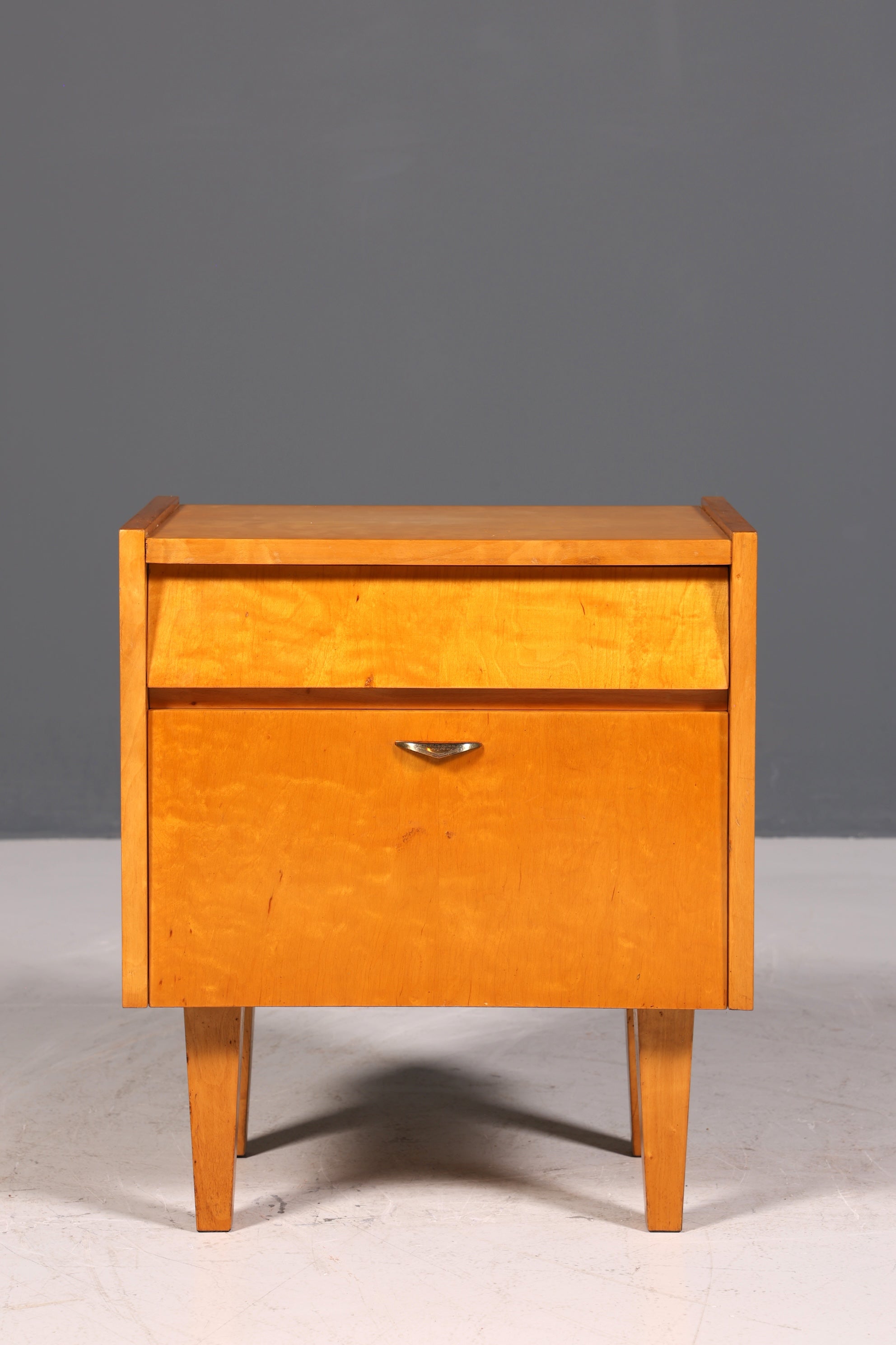 Simple mid-century vintage chest of drawers, folding cabinet, Danish design bedside table, 2 of 2
