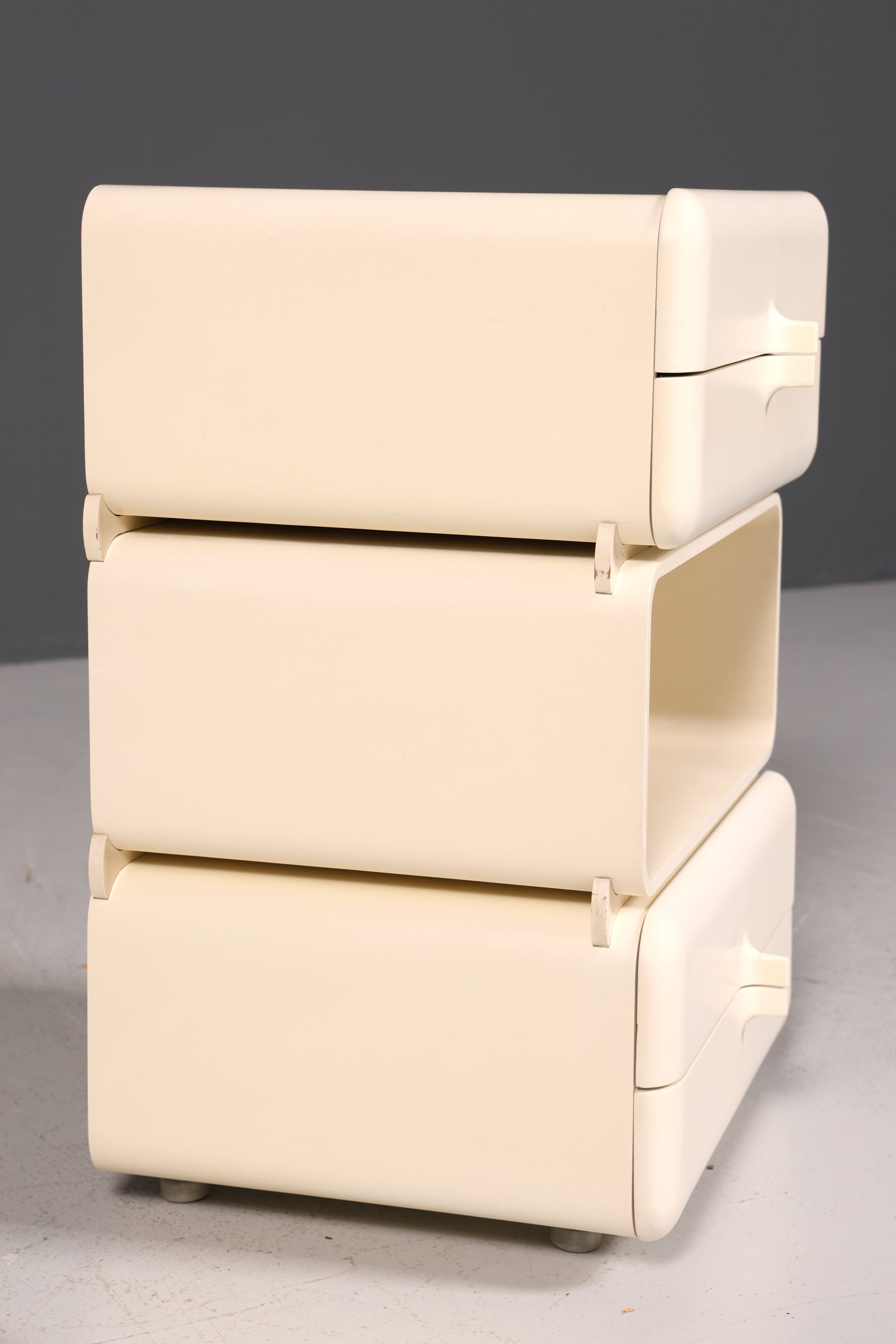 Rare Mid-Century Chest of Drawers, Space Age Modular Nightstand Design, French Vintage Chest of Drawers, 1 of 5