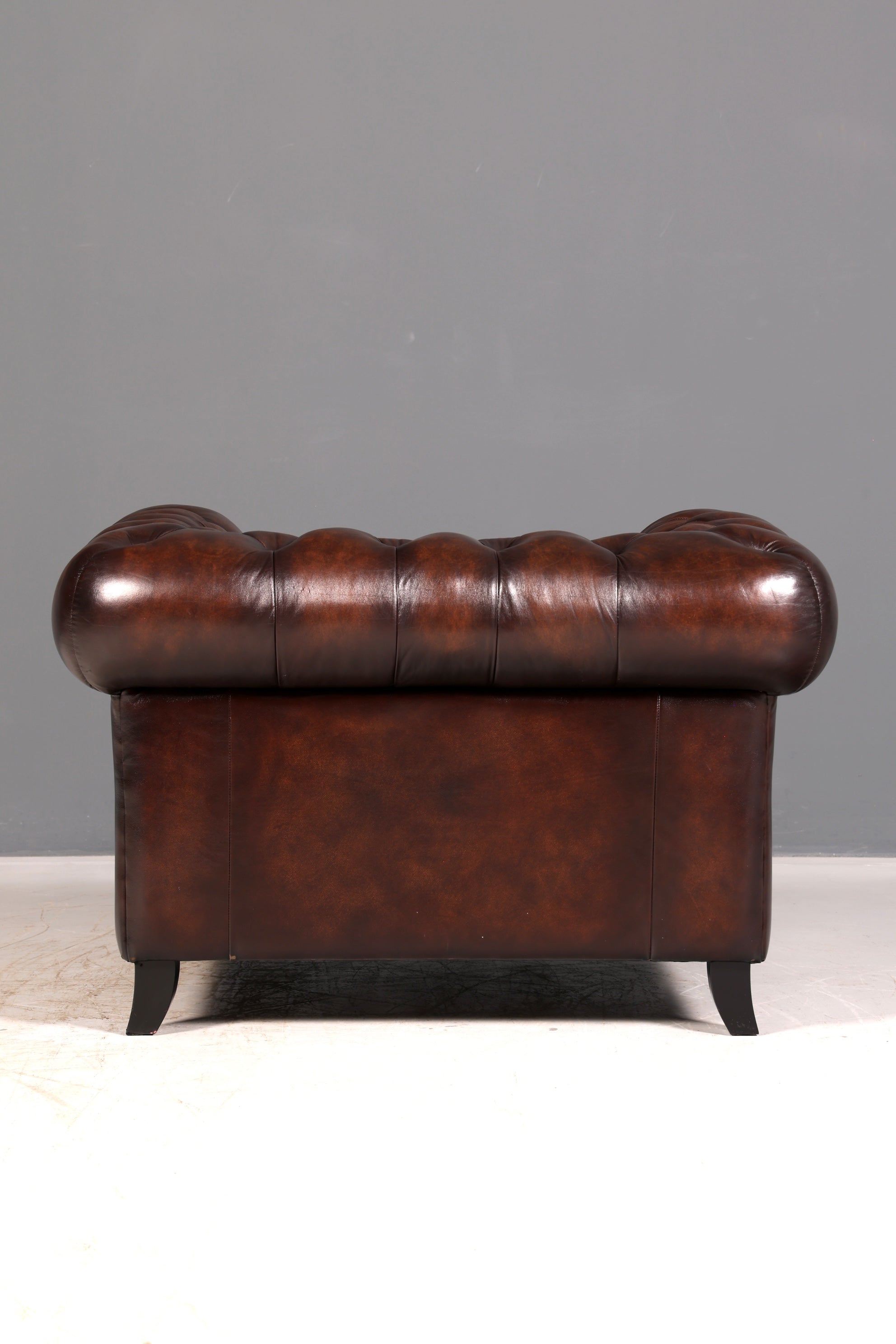 Edler Original Chesterfield Sessel Englischer Armlehnsessel Herrensessel Ledersessel England