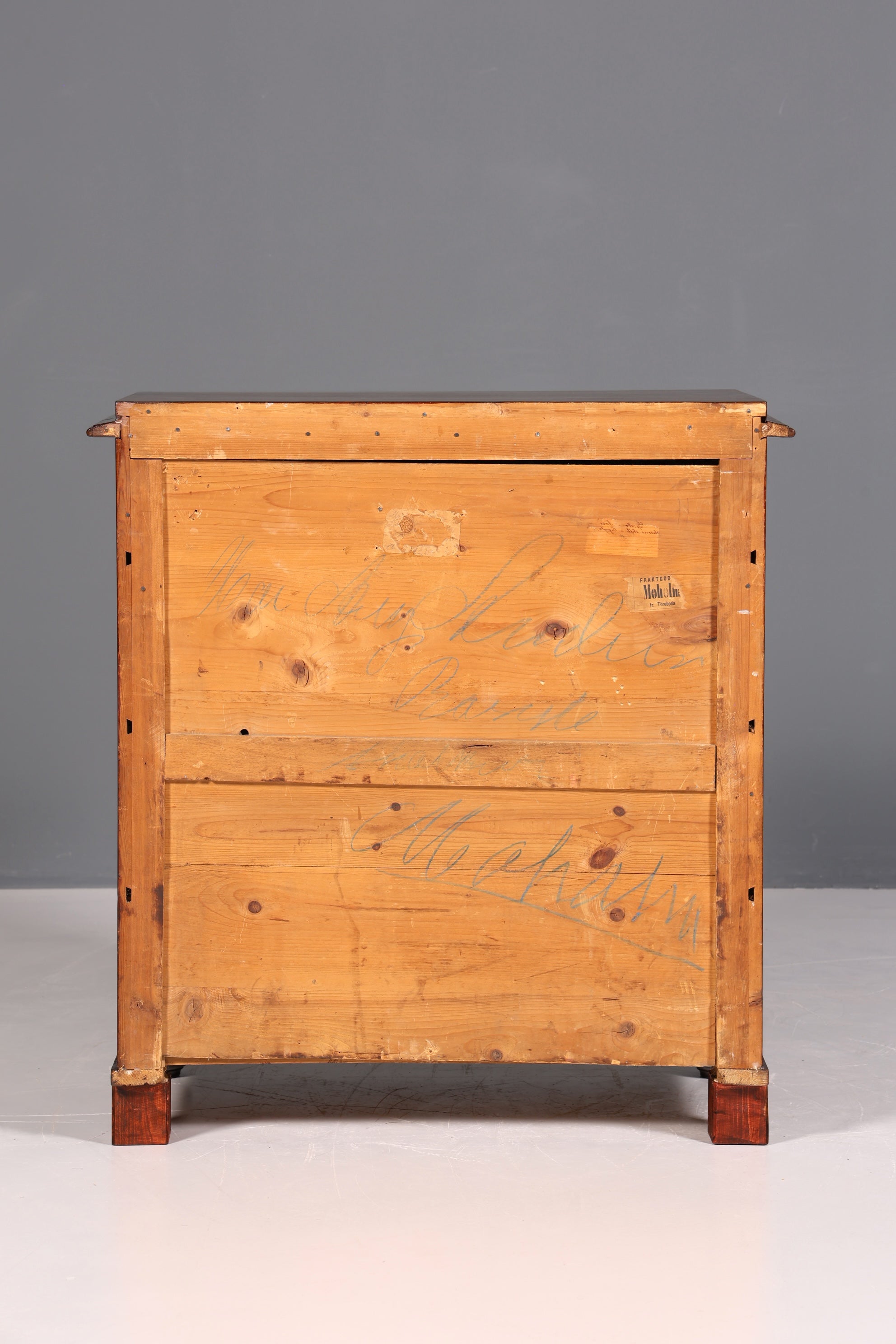 Wunderschöne Gründerzeit Kommode Louis Philippe Nussbaum Schubladenkommode um 1880