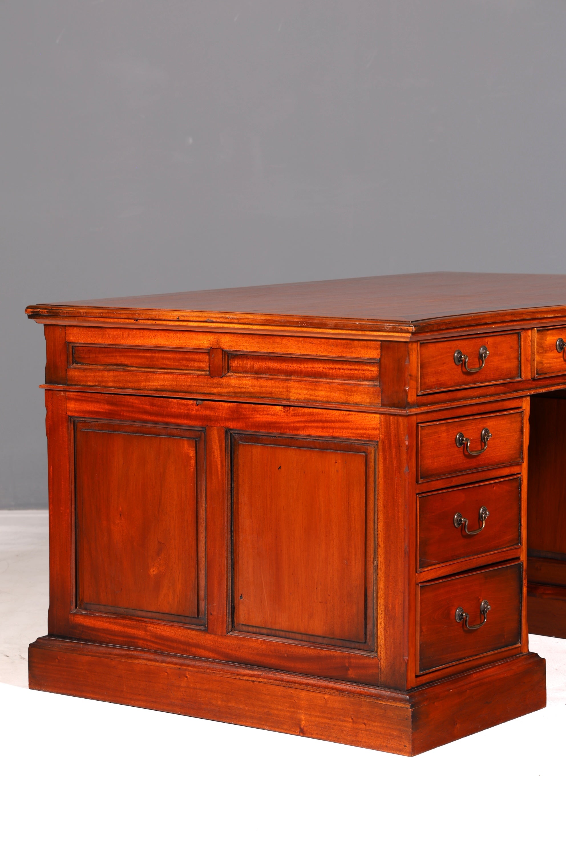 Wunderschöner Englischer Schreibtisch Mahagoni Bürotisch Antik Office Desk Partnerdesk Schreibtisch