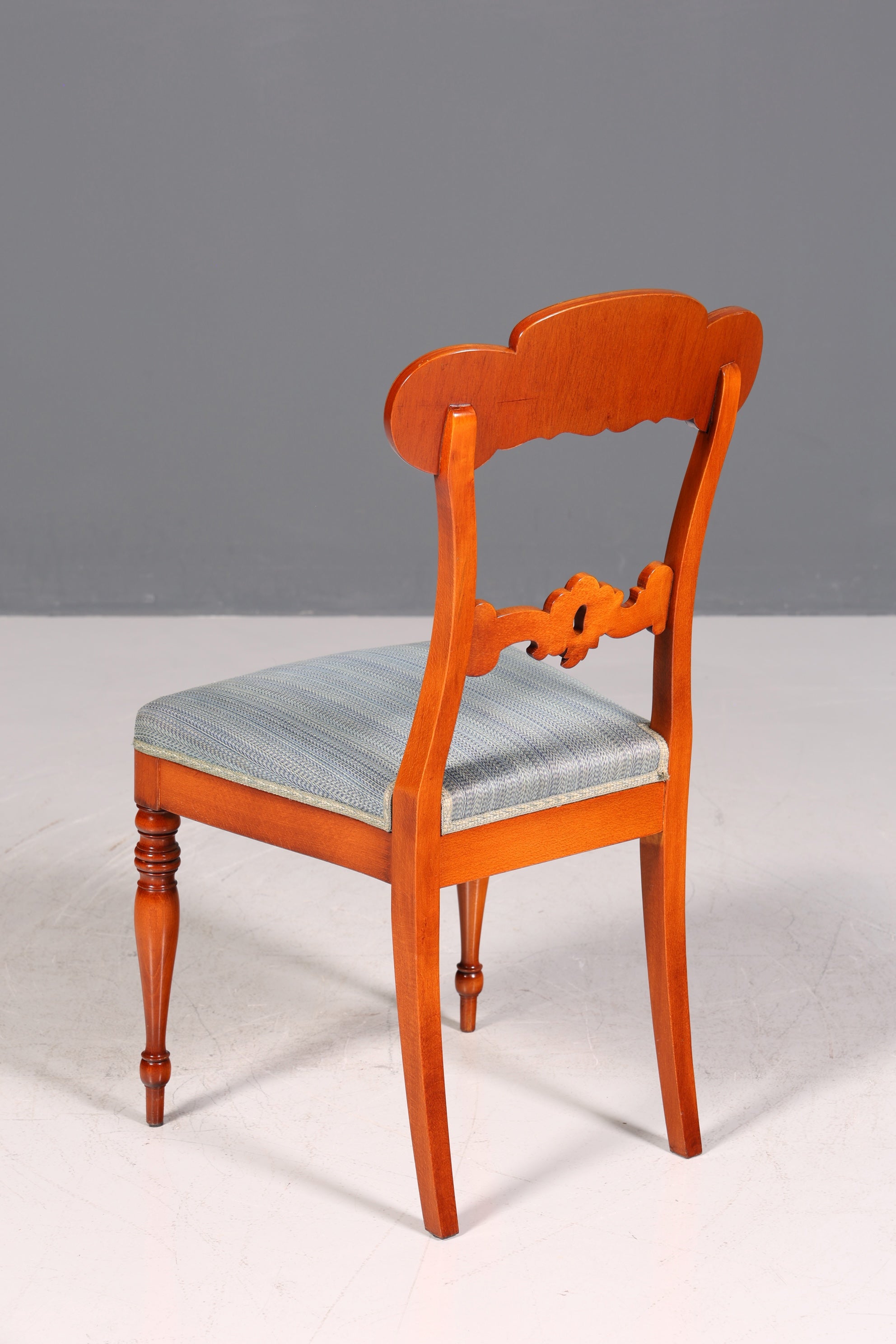 Dreamy Biedermeier-style chair, real wood secretary chair, antique style dining room chair, 1 of 2