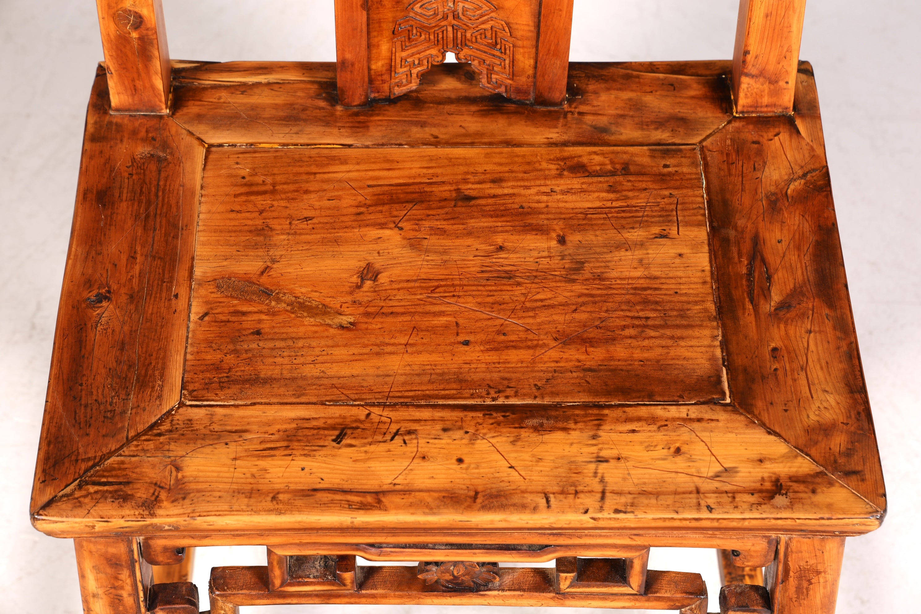 Beautiful Chinese chair, Ming style, Qing Dynasty wooden chair, Asian antique secretary chair