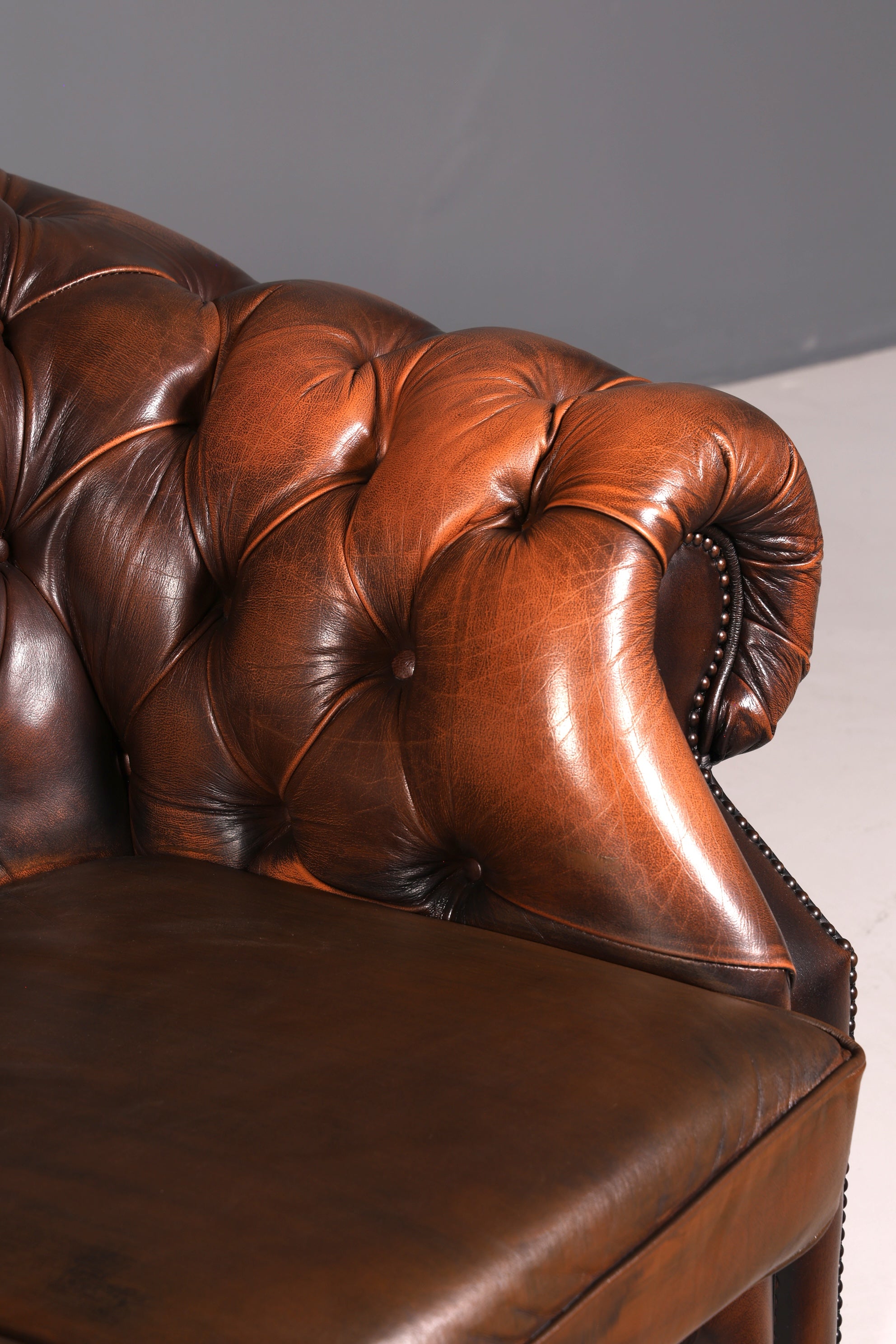G154 Finish cm Wunderschönes Original Chesterfield Centurion Sofa 3- Sitzer echt Leder Couch (Kopie)