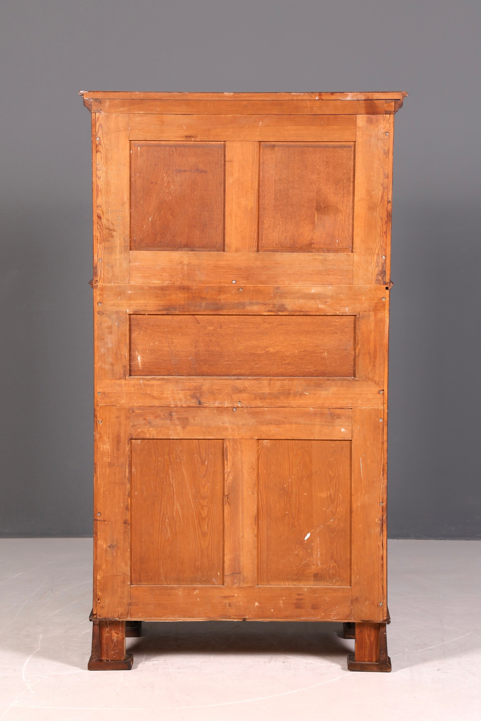 Wunderschöne Jugendstil Vitrine Antike Holz Bücherschrank Antik Schrank Geschirrschrank