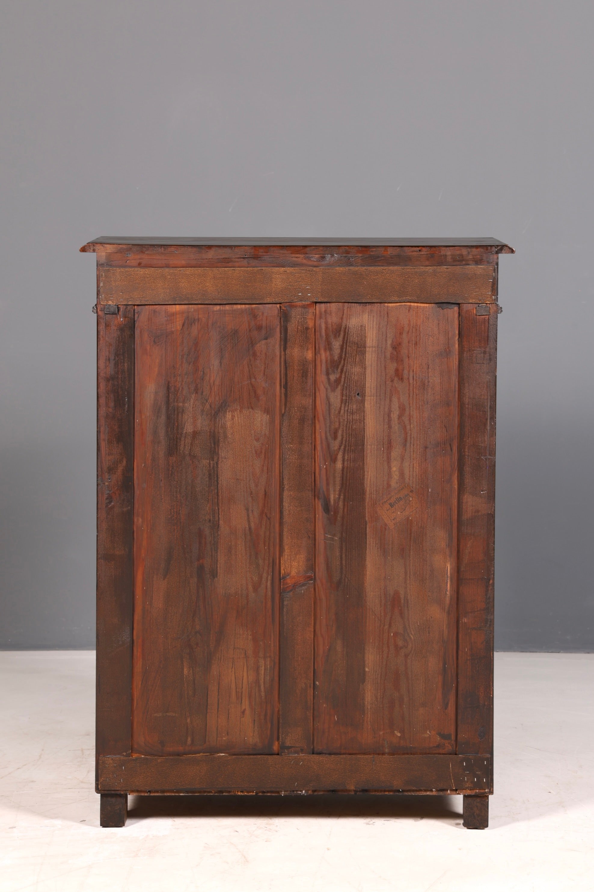Stijlvolle Gründerzeit-kast, antieke vertiko, Jugendstil-commode, halmeubelkast, massief hout