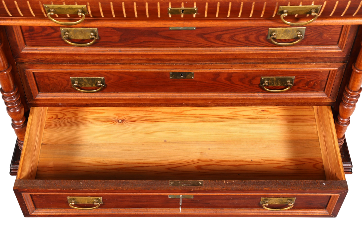 Wunderschöne Gründerzeit Kommode Jugendstil Antik Sideboard Schubladenkommode