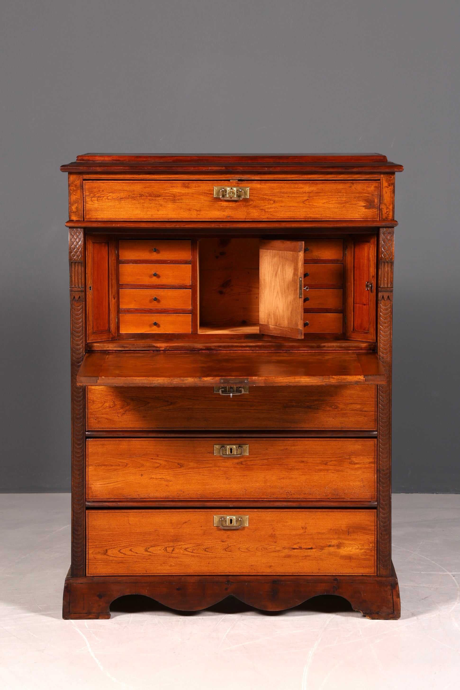 !Wunderschöner Gründerzeit Sekretär Vertiko Highboard Louis Philippe Kommode um 1880
