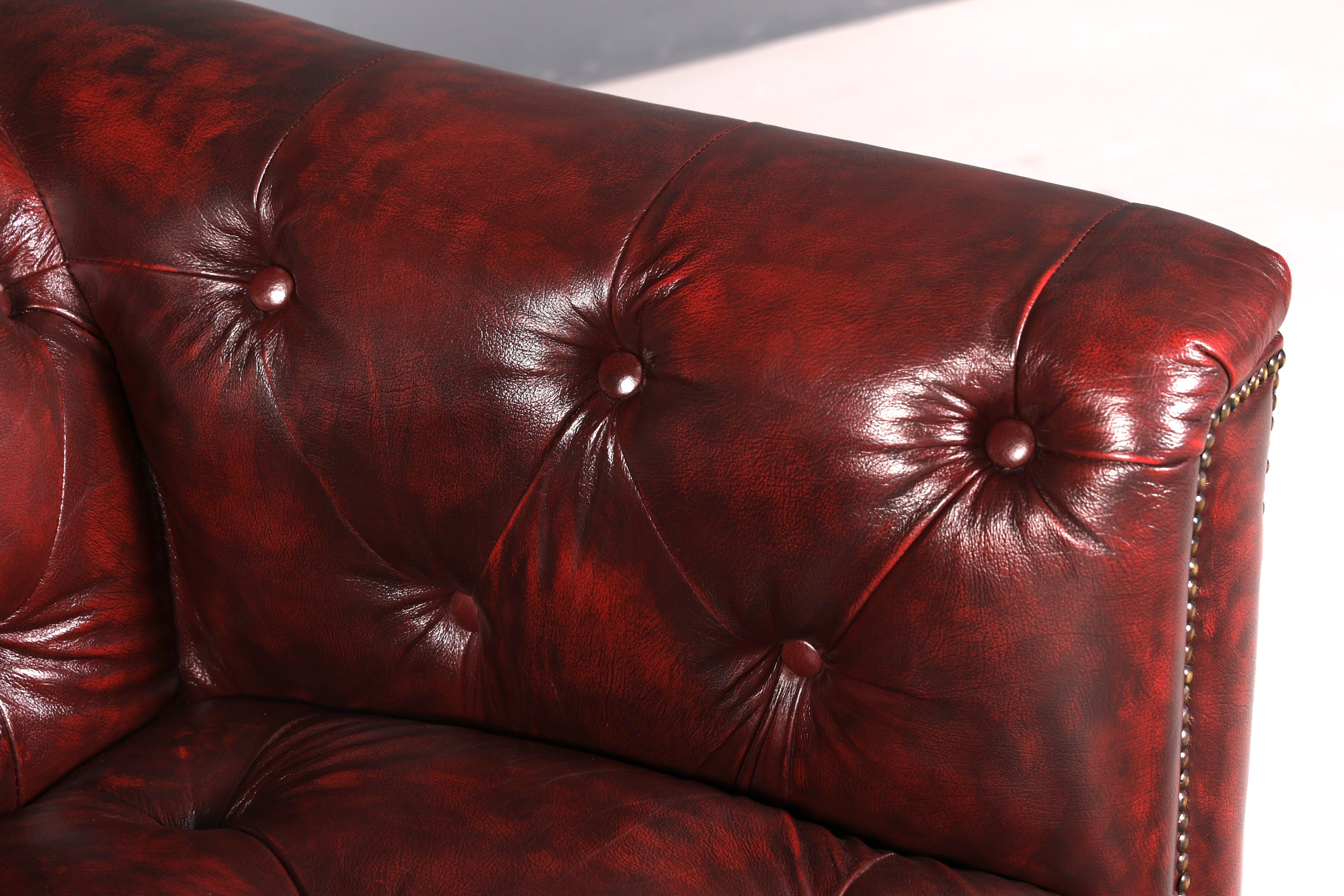 G137 Finish Stilvoller Original Chesterfield Sessel Englischer Armlehnsessel Englisch Herrensessel