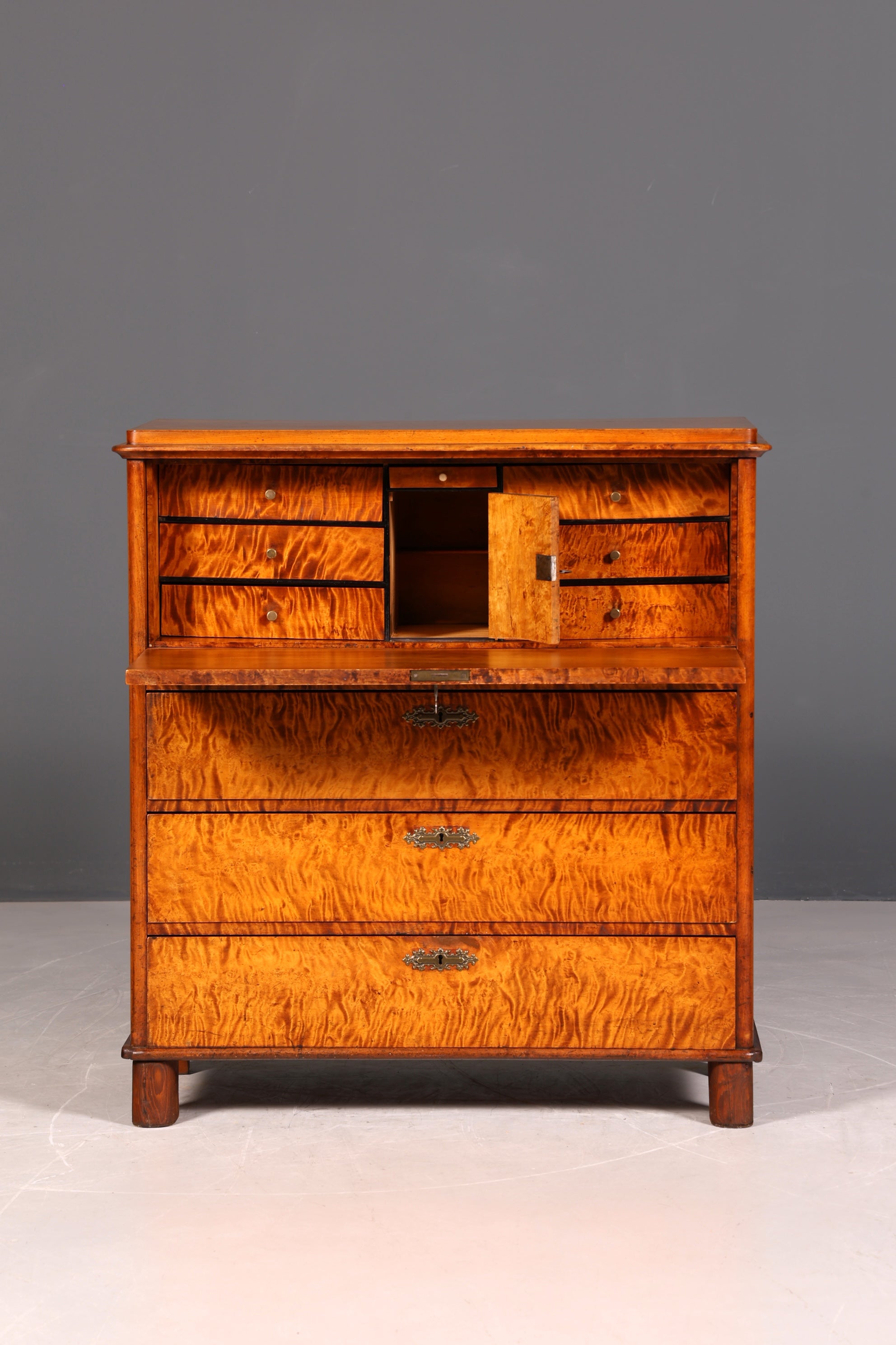 Wunderschöner Biedermeier Sekretär Gründerzeit Vertiko Antik Kommode Schreibkommode
