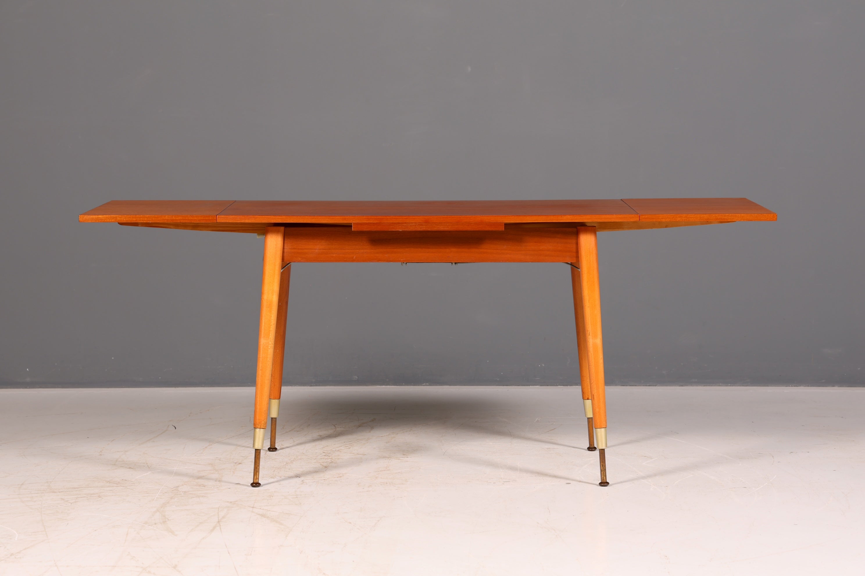 Wunderschöner Mid Century Küchentisch Vintage Tisch ausziehbar höhenverstellbar Esstisch 60s Holz