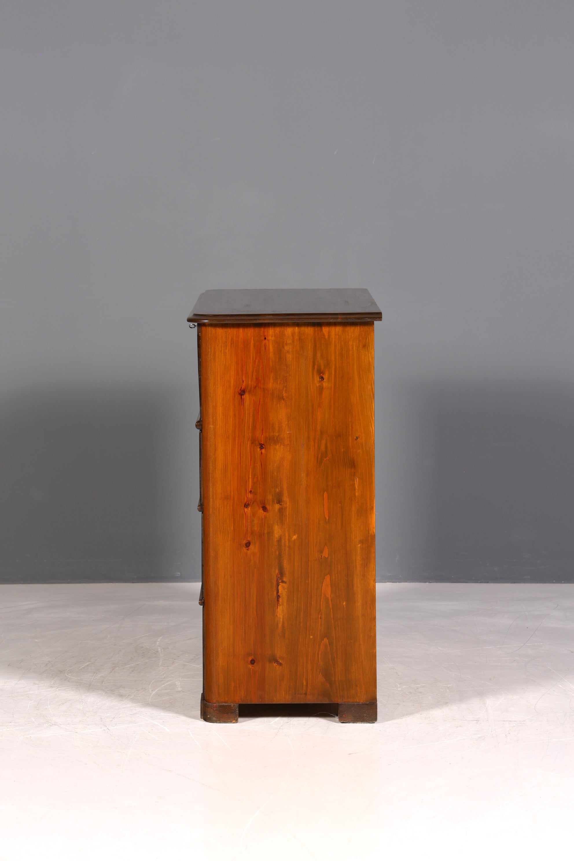 F970 Finish cm Stilvolle Louis Philippe Kommode Nussbaum Gründerzeit Schubladenkommode um 1890