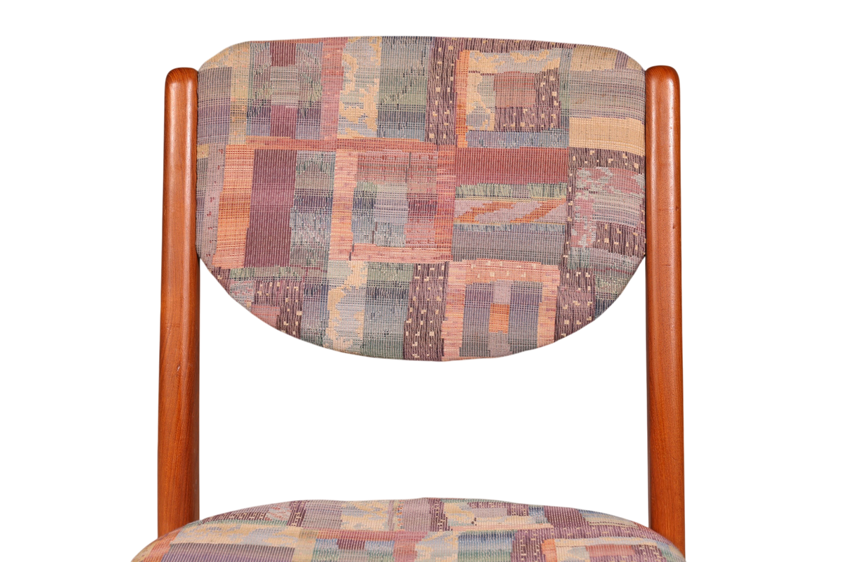 Schlichter Mid Century Stuhl Retro Esszimmer Stuhl Danish Design Küchenstuhl Teak Holz Sekretär Stuhl 2 von 2