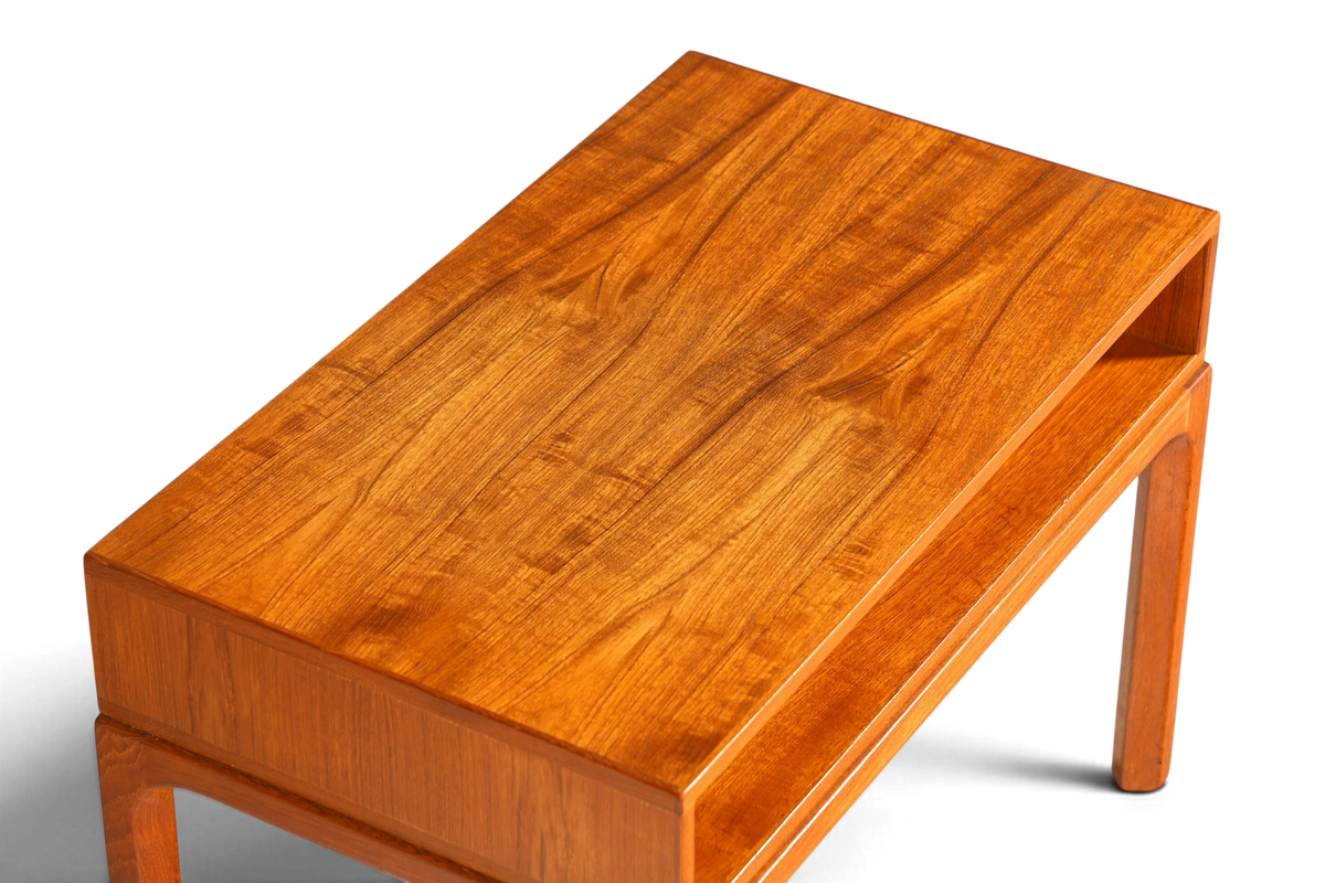 Wunderschöner Aksel Kjersgaard Beisteltlisch Mid Century Ablage Tisch Teak Holz Danish Design Nachttisch
