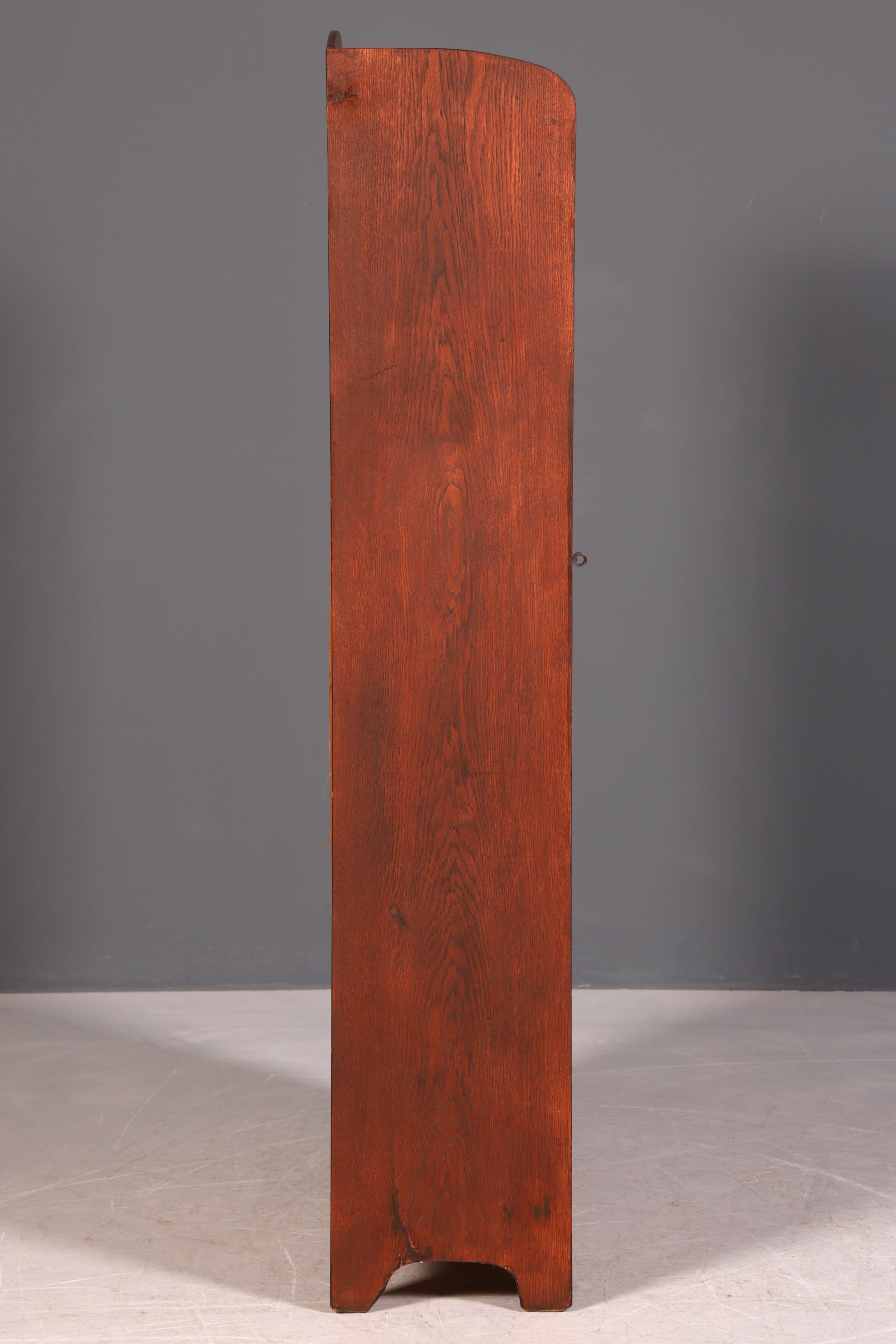 G045 Finish Traumhafte Jugendstil Vitrine Antike Holz Bücherschrank Eiche Antik Schrank Geschirrschrank