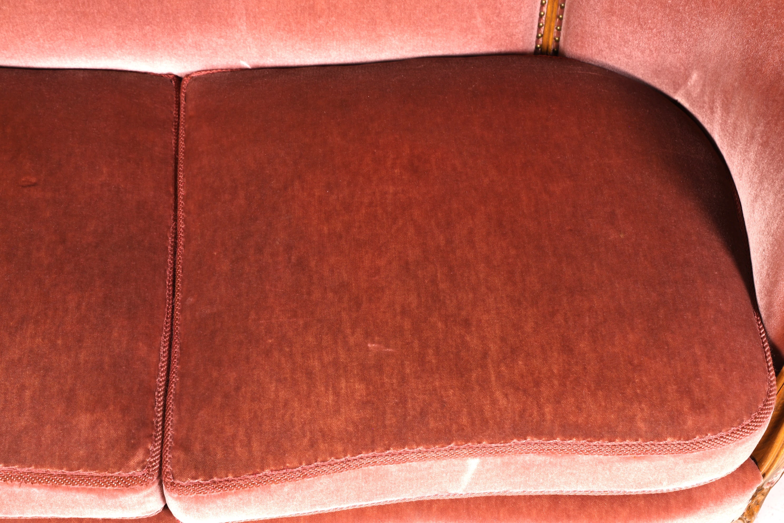 Beautiful Chippendale sofa, Baroque style couch, velvet fabric, 2-seater chaise longue