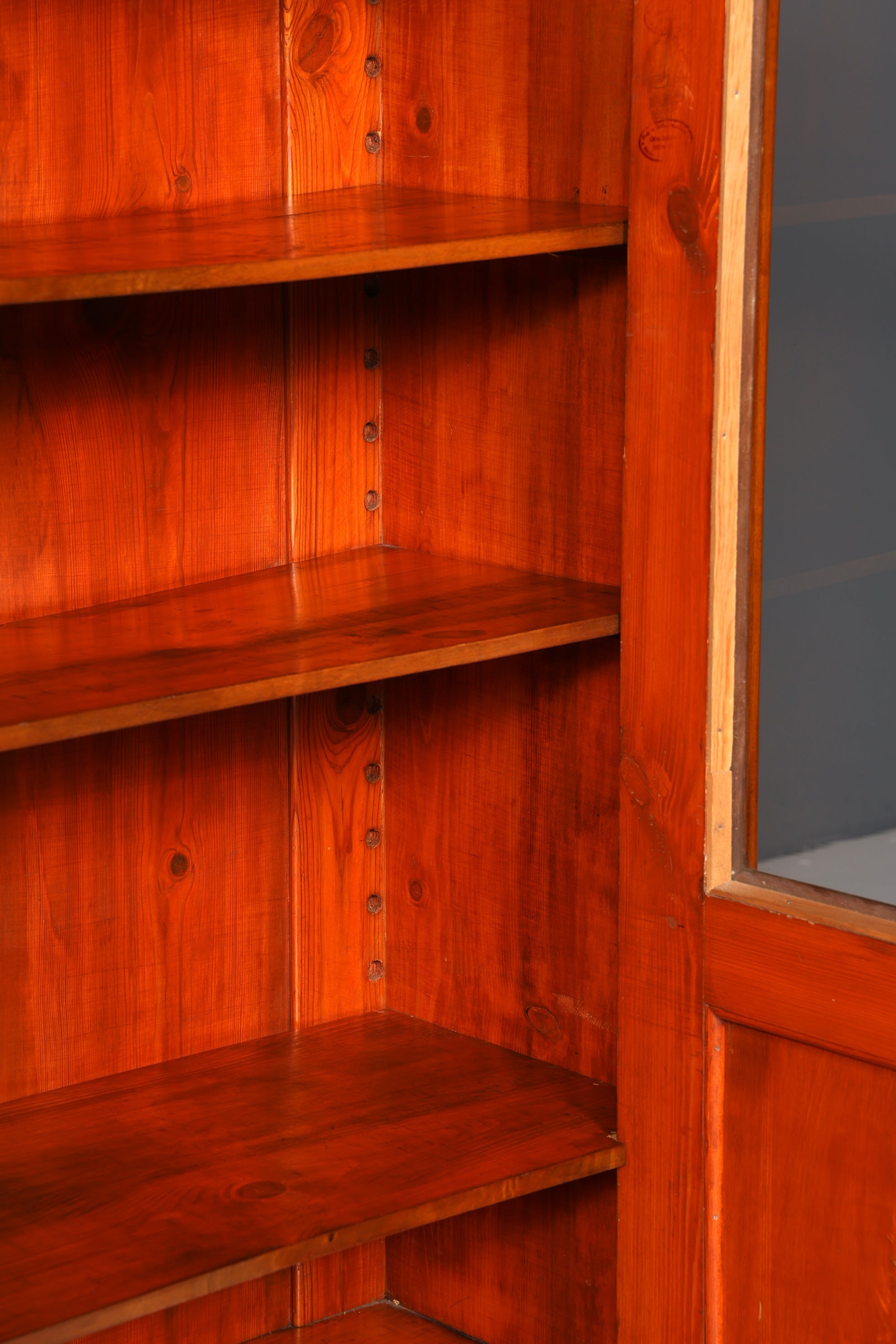 Traumhafte Louis Philippe Vitrine Antik Biedermeier Schrank echt Holz um 1880