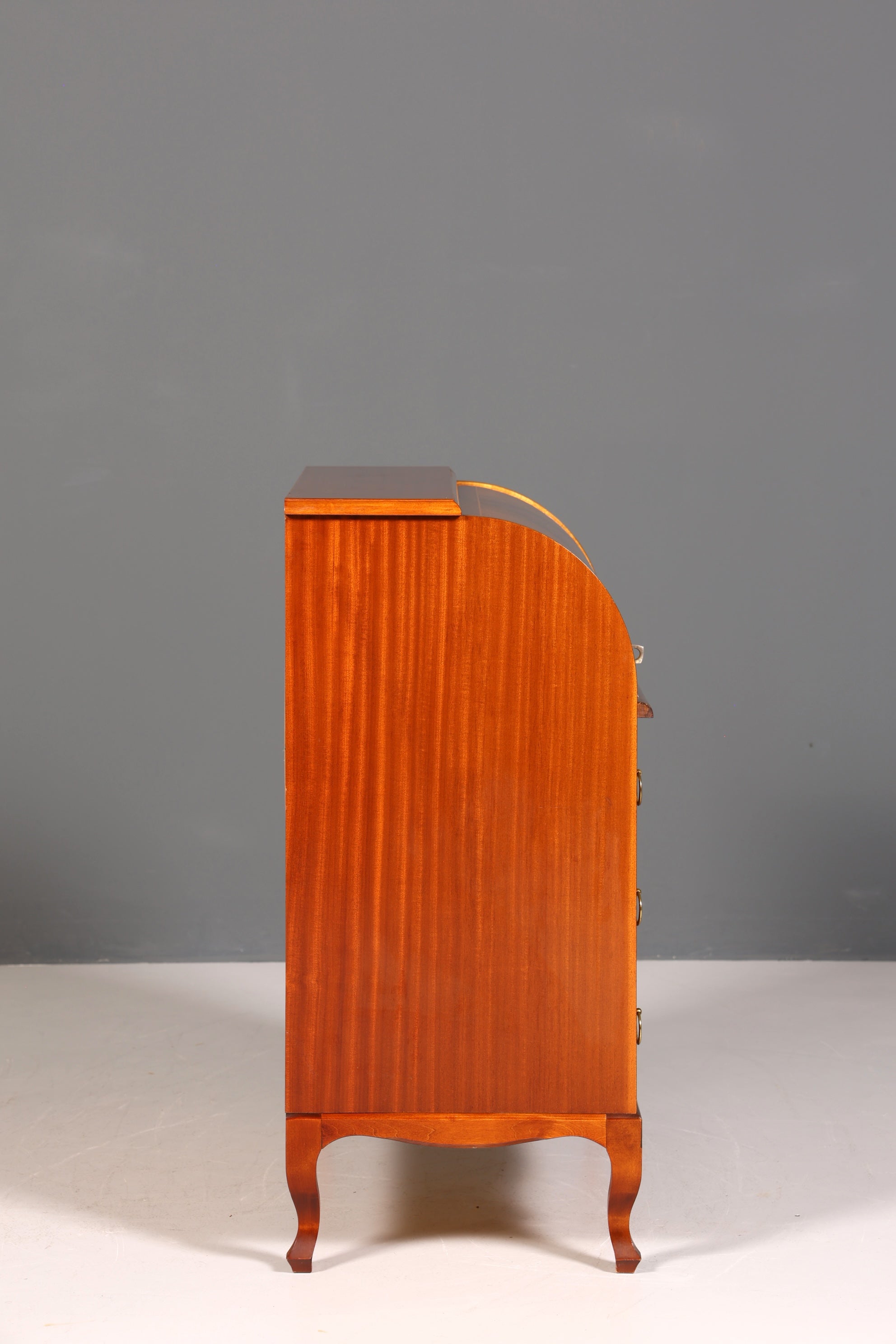 Wunderschöner Mid Century Rollladen Sekretär echt Holz Büro Schrank Vintage Schreibkommode 60s