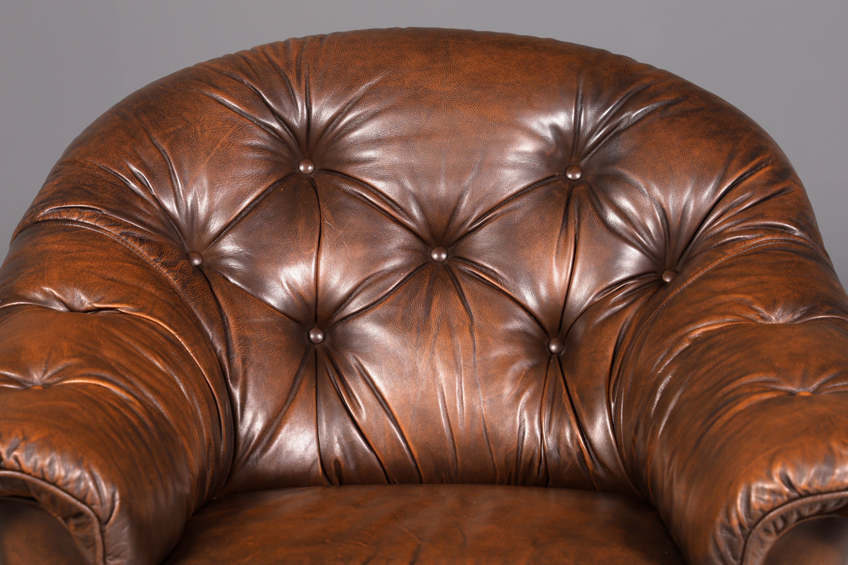Wunderschöner Original Chesterfield Ledersessel Echt Leder Englisch Herrensessel Vintage