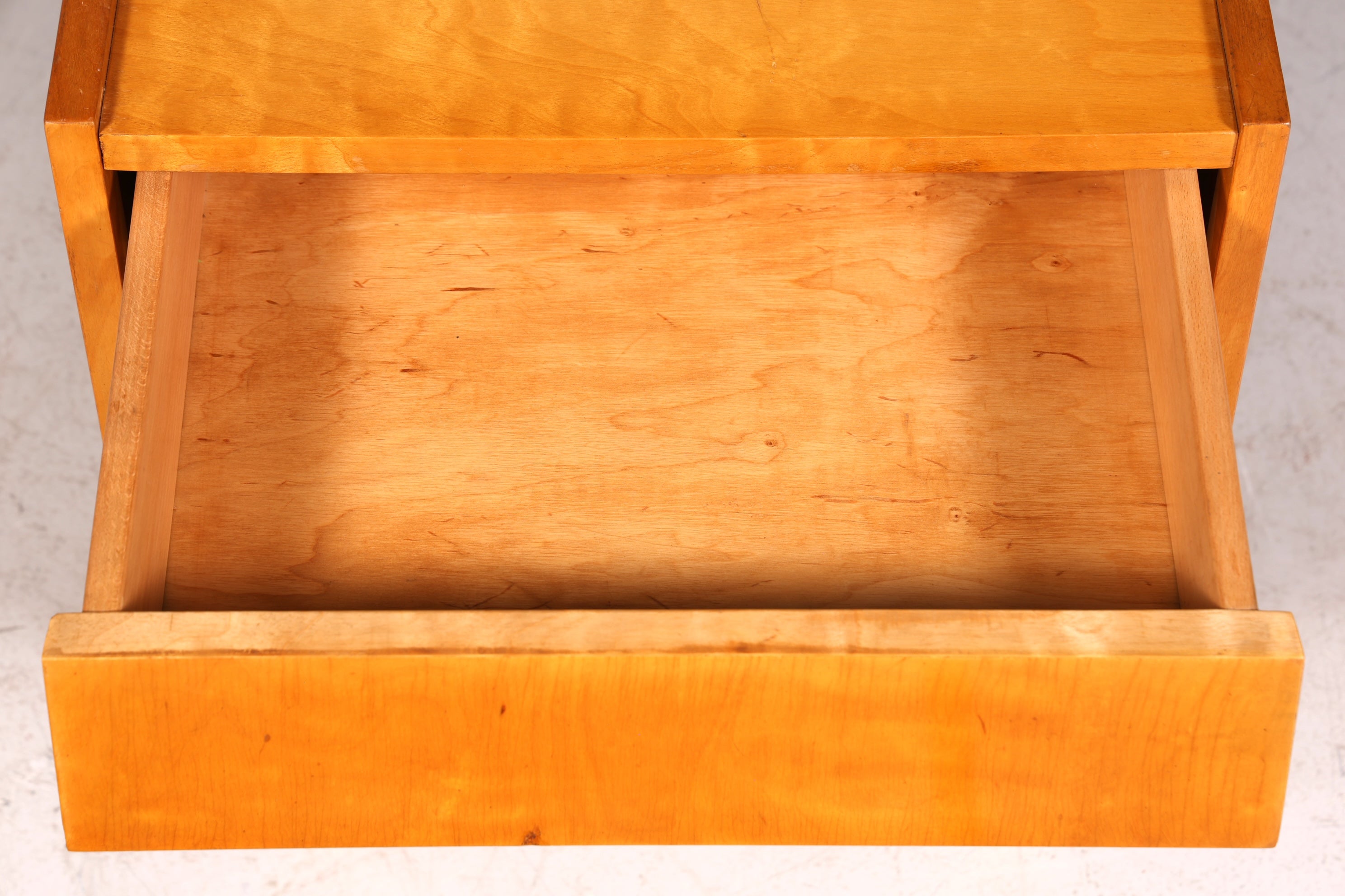 Simple mid-century vintage chest of drawers, folding cabinet, Danish design bedside table, 2 of 2