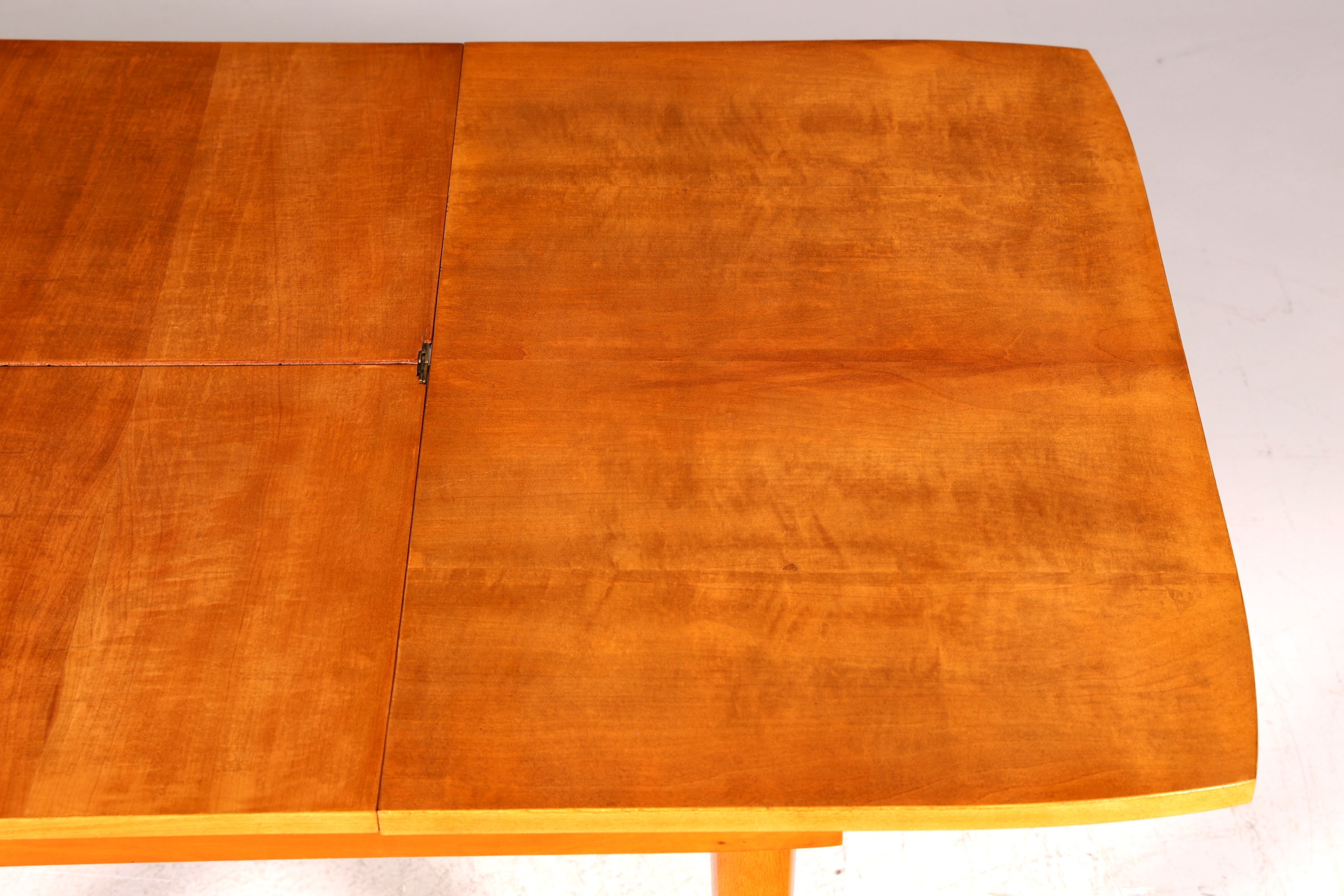 G032 Finish cm, Schlichter Mid Century Esstisch ausziehbarer Vintage Tisch Retro Küchentisch