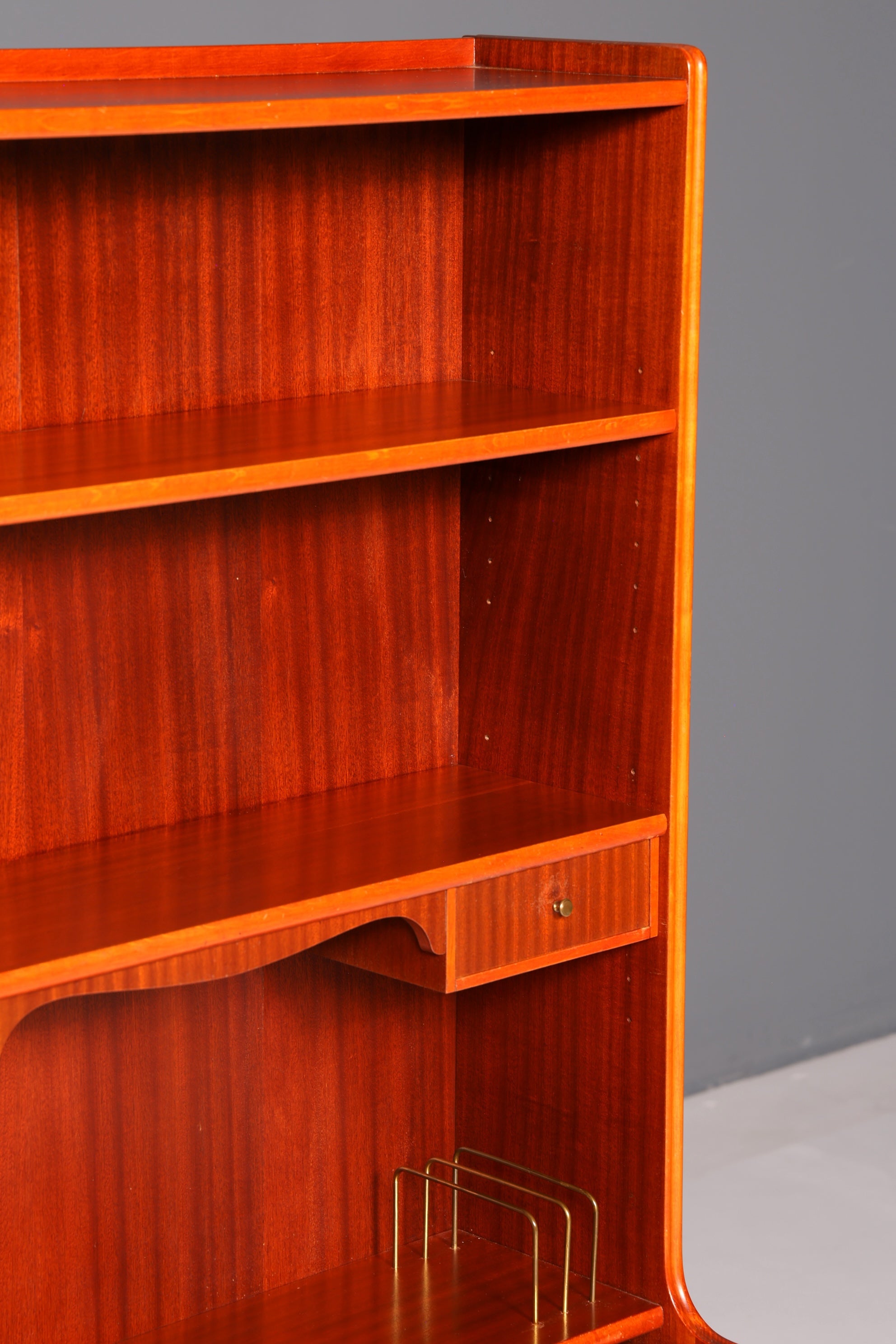 Wunderschöner Mid Century Schrank Sekretär Bücherregal Highboard Vintage Regal Kommode Holz