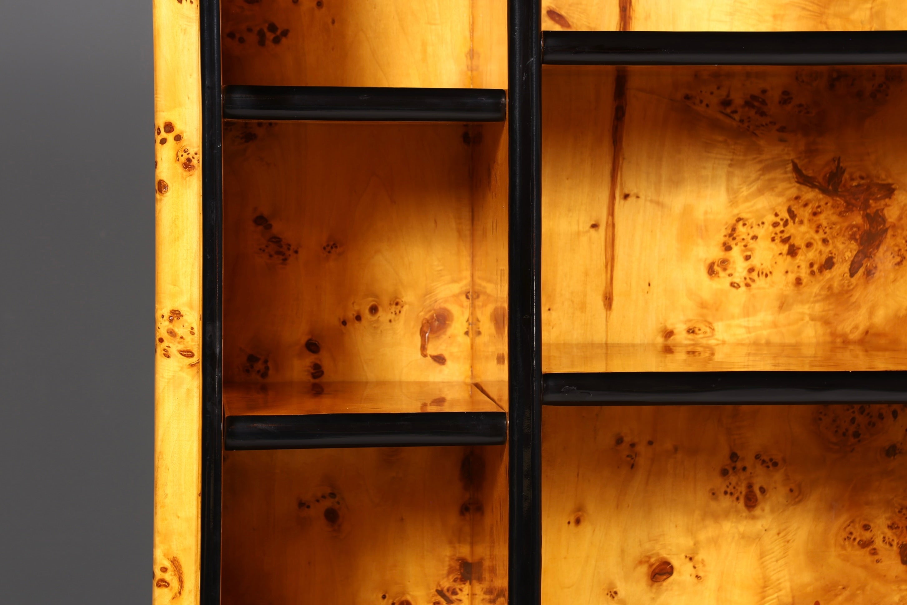 Beeindruckendes Art Deco Design Bücherregal Birke Luxus Regal Biedermeier Bibliothek