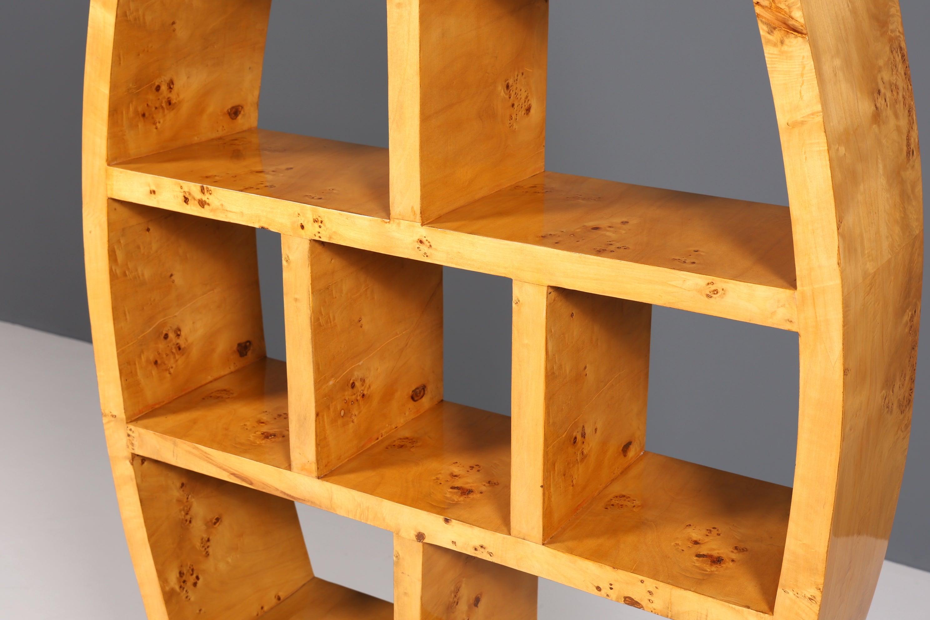 Beeindruckendes Art Deco Stil Bücherregal Birke Luxus Möbel Kult Schrankregal