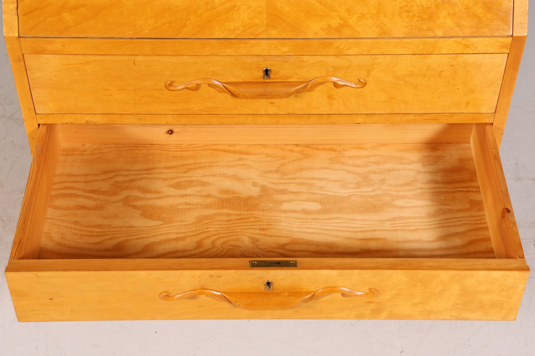 Edler Sekretär um 1930 Büro Kommode Kirschholz Sekretär Schreibtisch Kommode