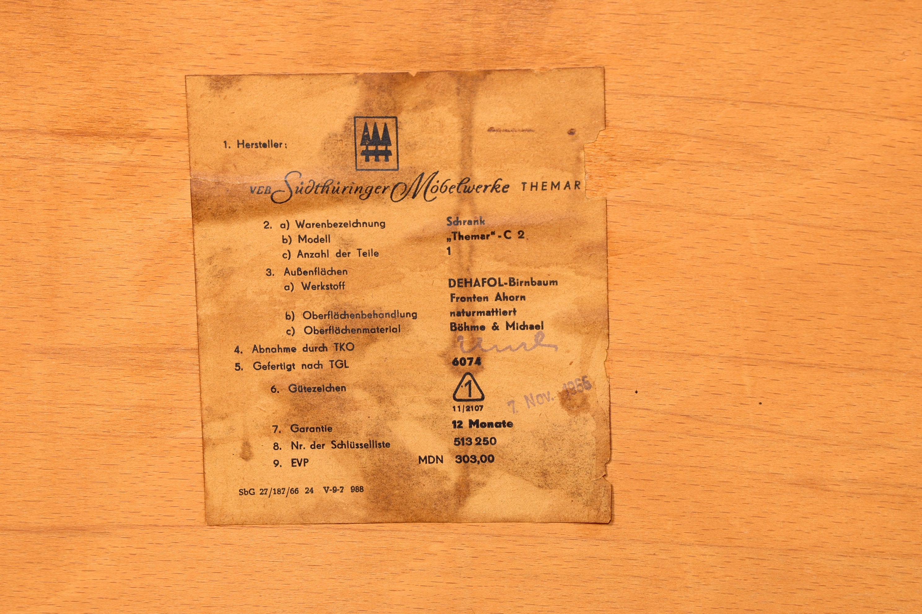 Wunderschönes Mid Century Sideboard Vintage Kommode TV Schrank Flurkommode 60s