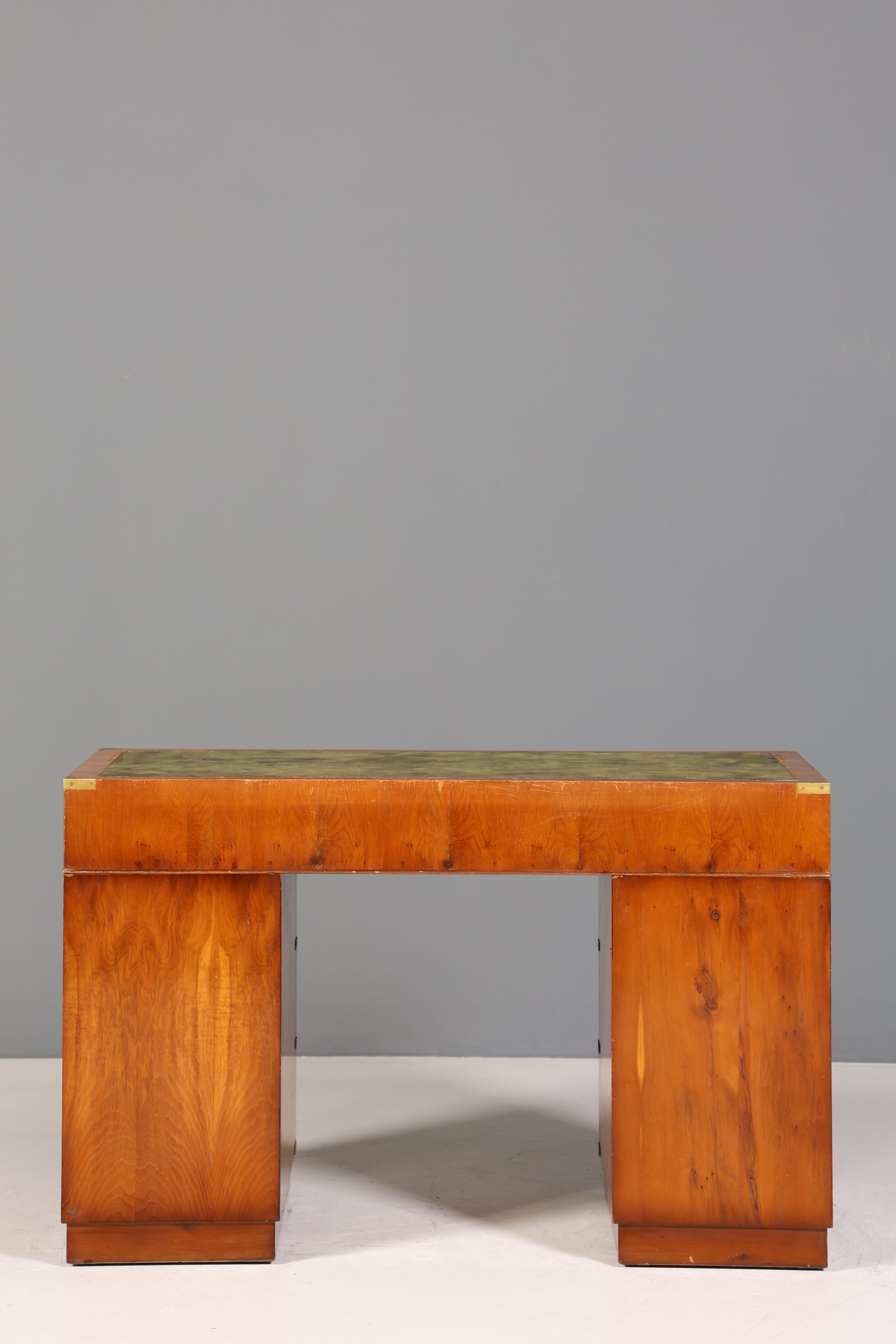 Edler Maritimer Schreibtisch Englischer Military Chest Bürotisch Office Table
