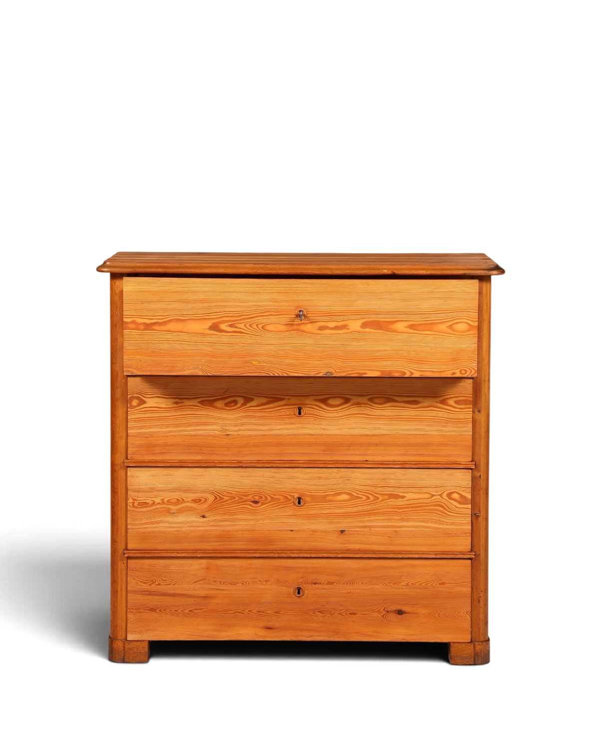 Stilvolle Biedermeier Kommode Antik Schrank Schubladenkommode Weichholz Wäschekommode