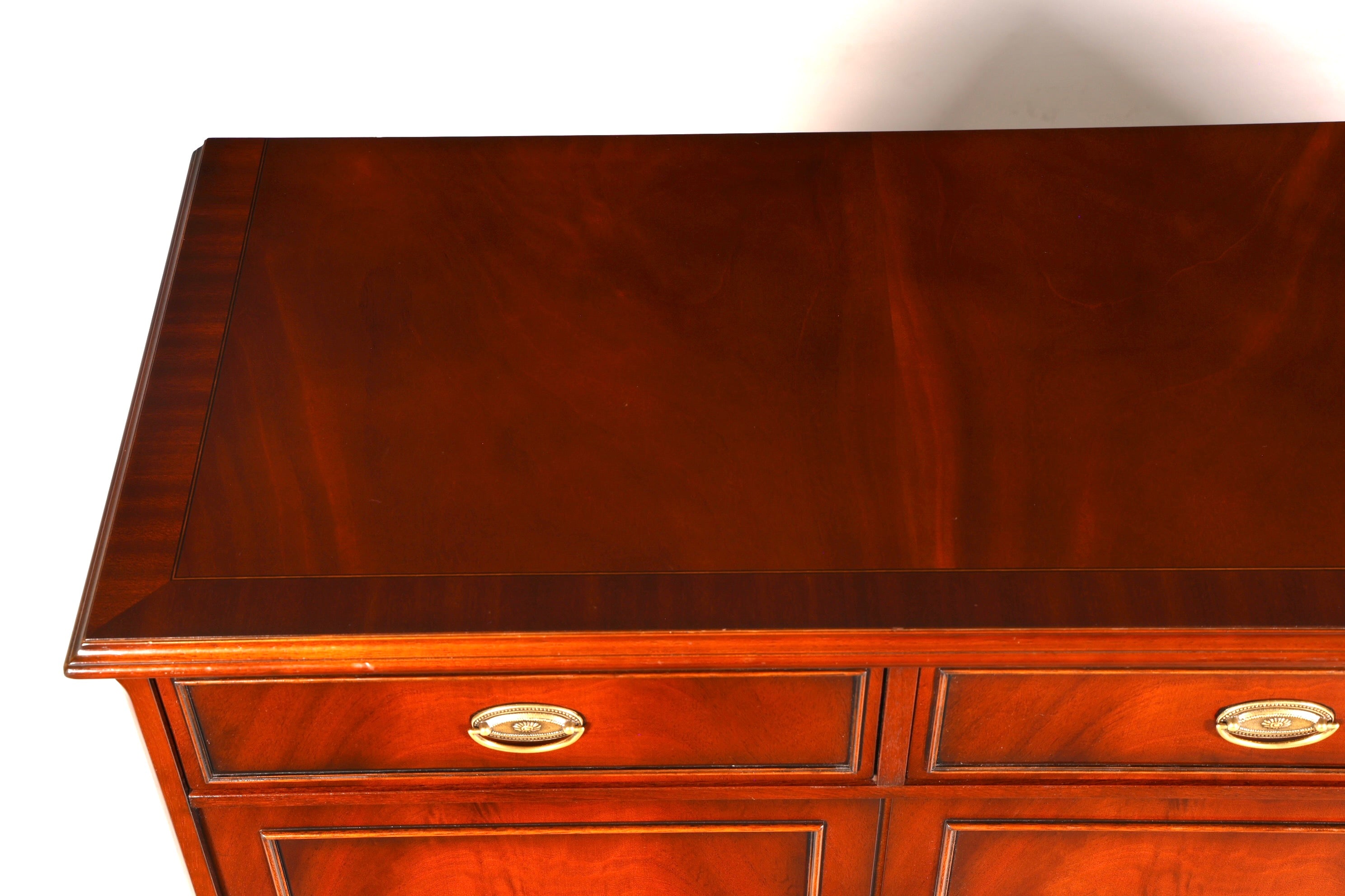 G096 Finish cm HELDENSE Wunderschönes Englisches Sideboard Mahagoni Schrank Antik 60s Buffetschrank Kommode