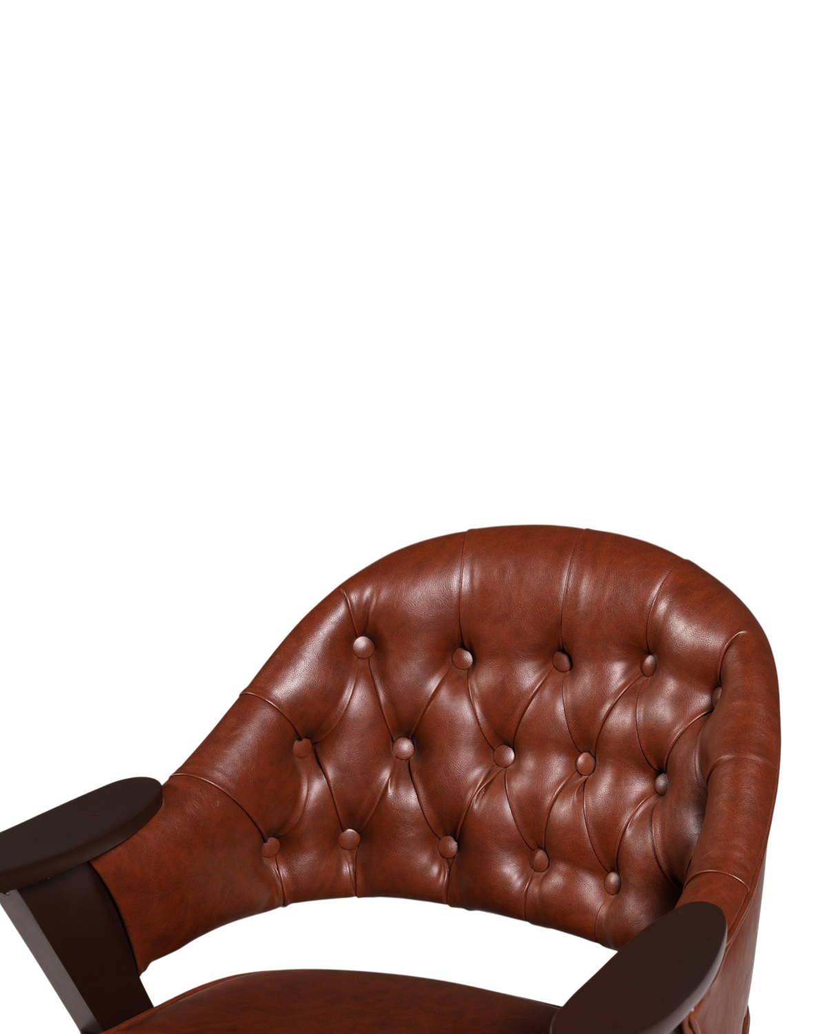 Luxuriöser "Manchester Brown" Stuhl Armlehnstuhl Bürostuhl Chesterfield Stil Esszimmerstuhl Lounge Stuhl