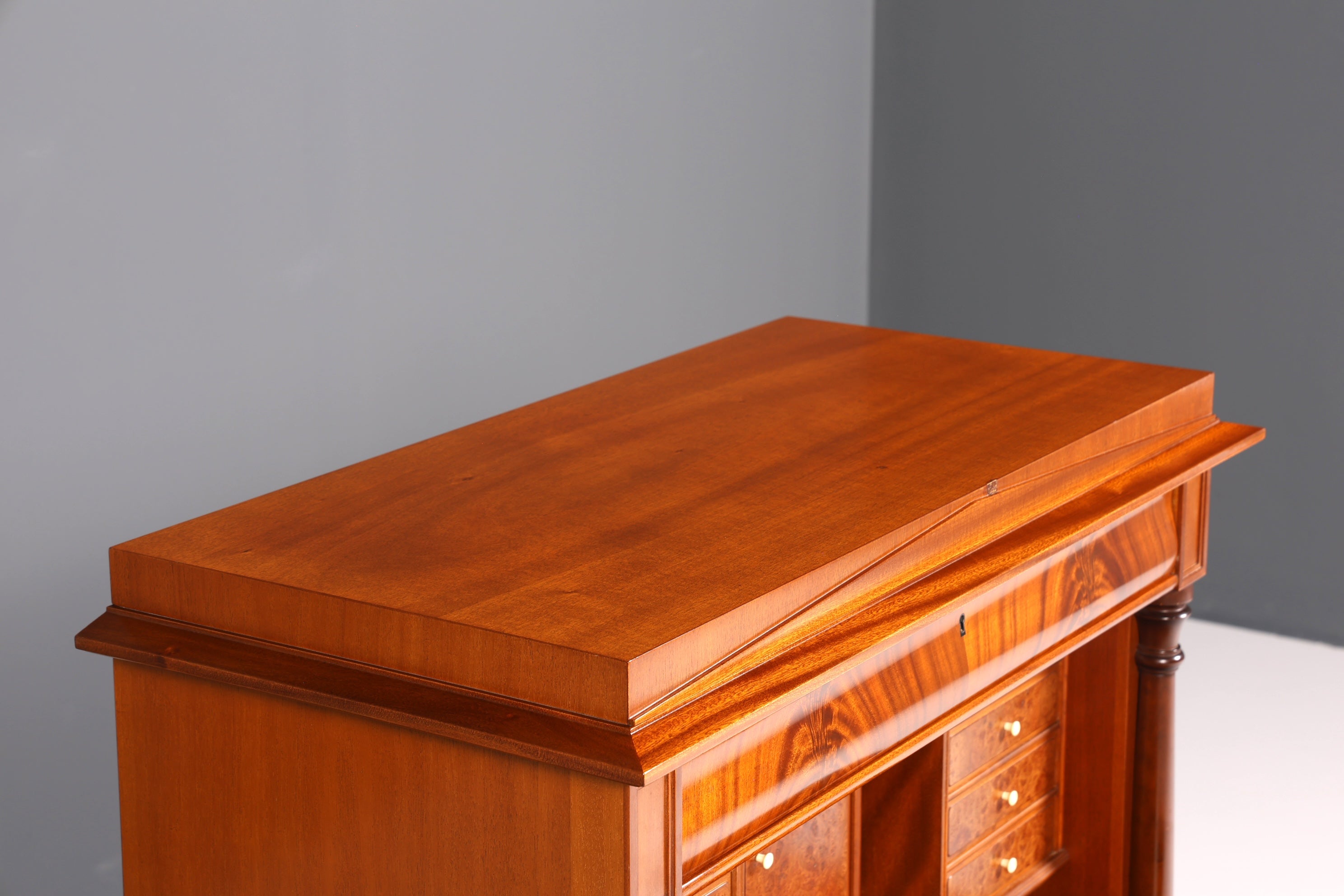 Stilvoller Original Biedermeier Sekretär Englisch Kommode Antik Bürokommode