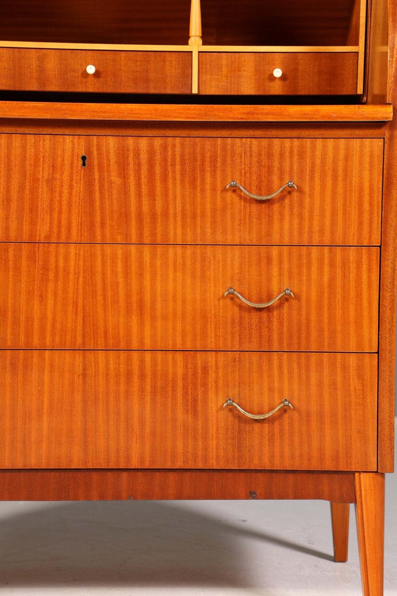 Wunderschöner Mid Century Rollladen Sekretär echt Holz Büro Schrank Vintage Schreibkommode