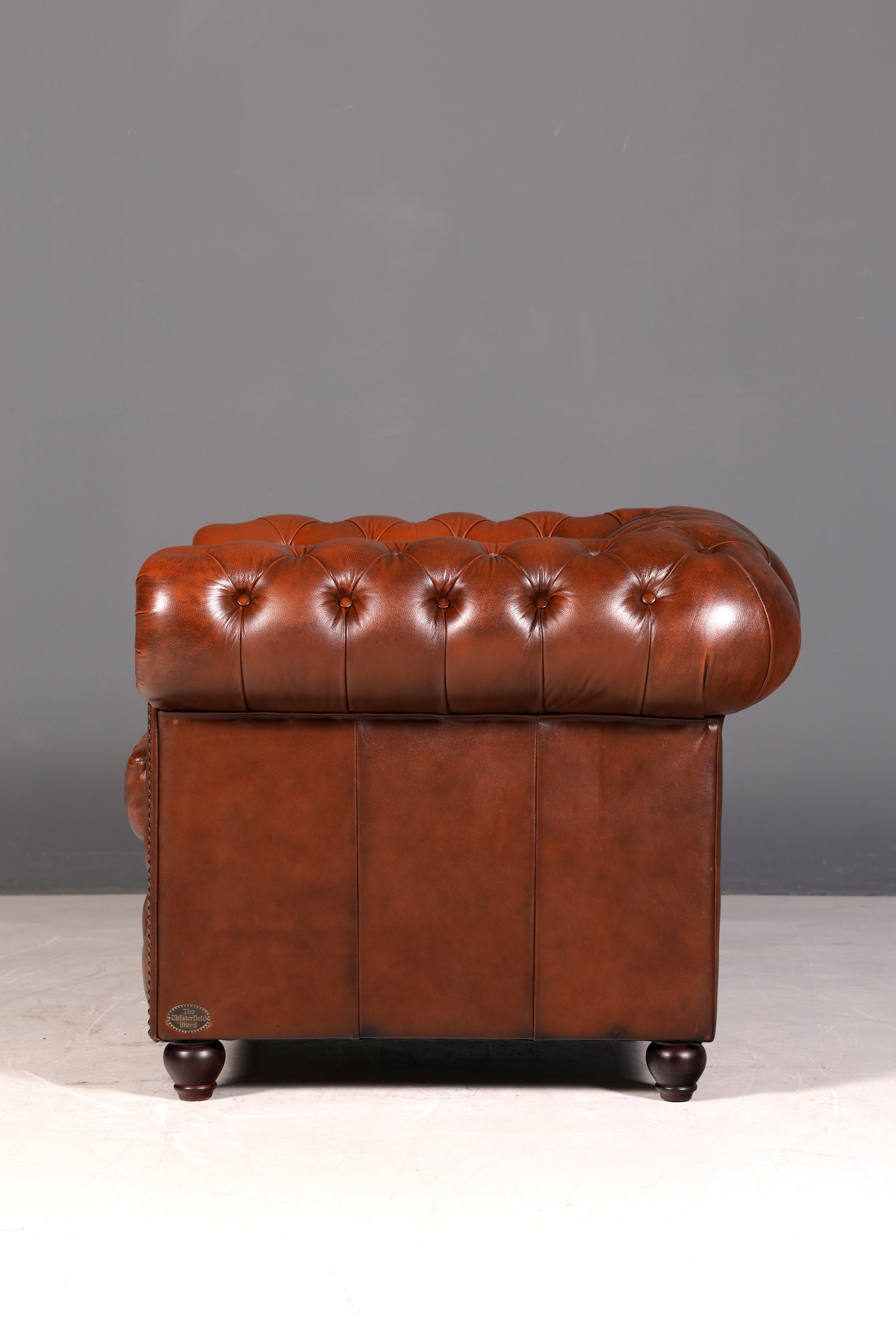 Wunderschöner Original Chesterfield Sessel Englische Leder Armlehnsessel "The Chesterfield Brand" Herrensessel