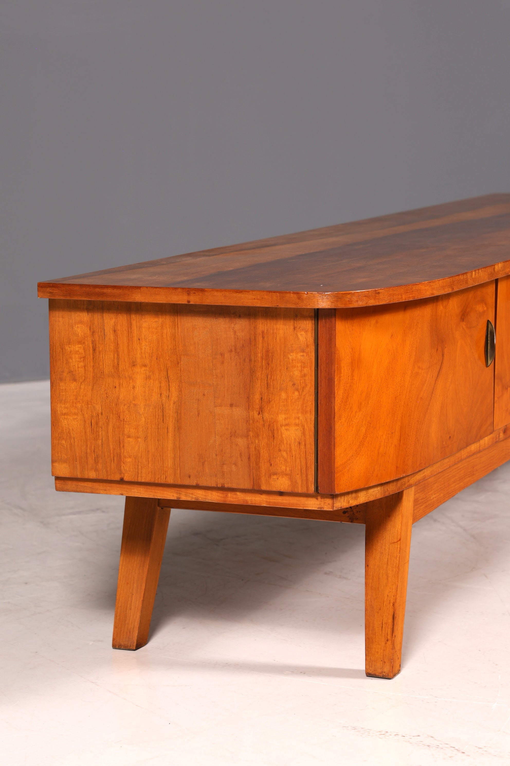 G134 Finish Mid Century Sideboard Vintage TV Kommode 60s Schrank Longboard Retro Lowboard