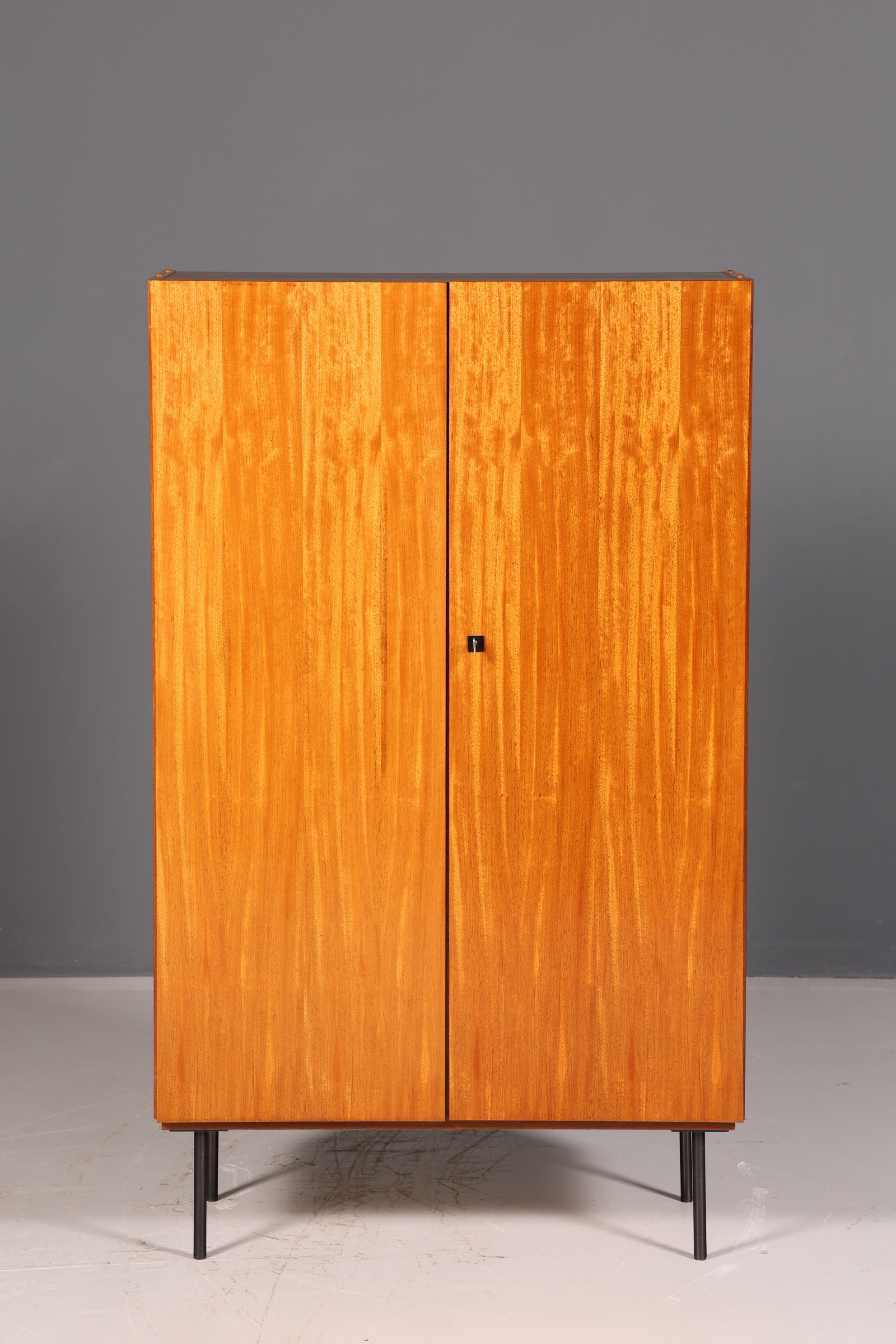 Stunning mid-century wardrobe, vintage cabinet, retro linen cupboard, hallway wardrobe, 1960s wood