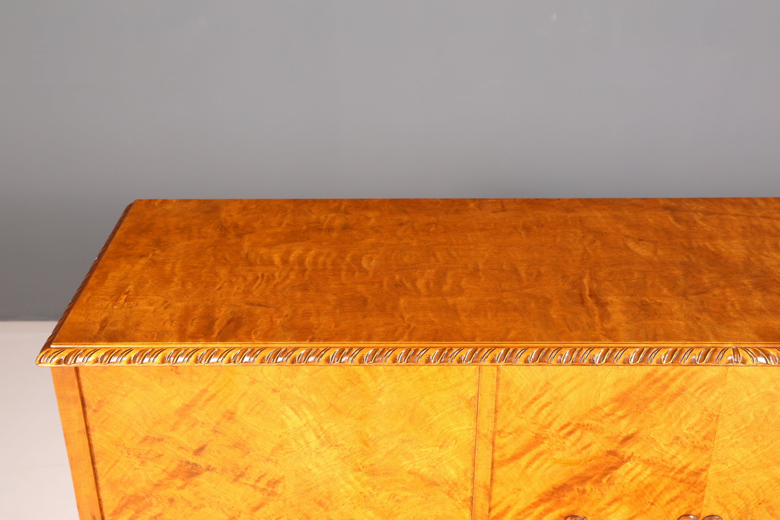 Stijlvolle originele art-deco-kast, dressoir, highboard, ladekast, circa 1930, antiek massief hout