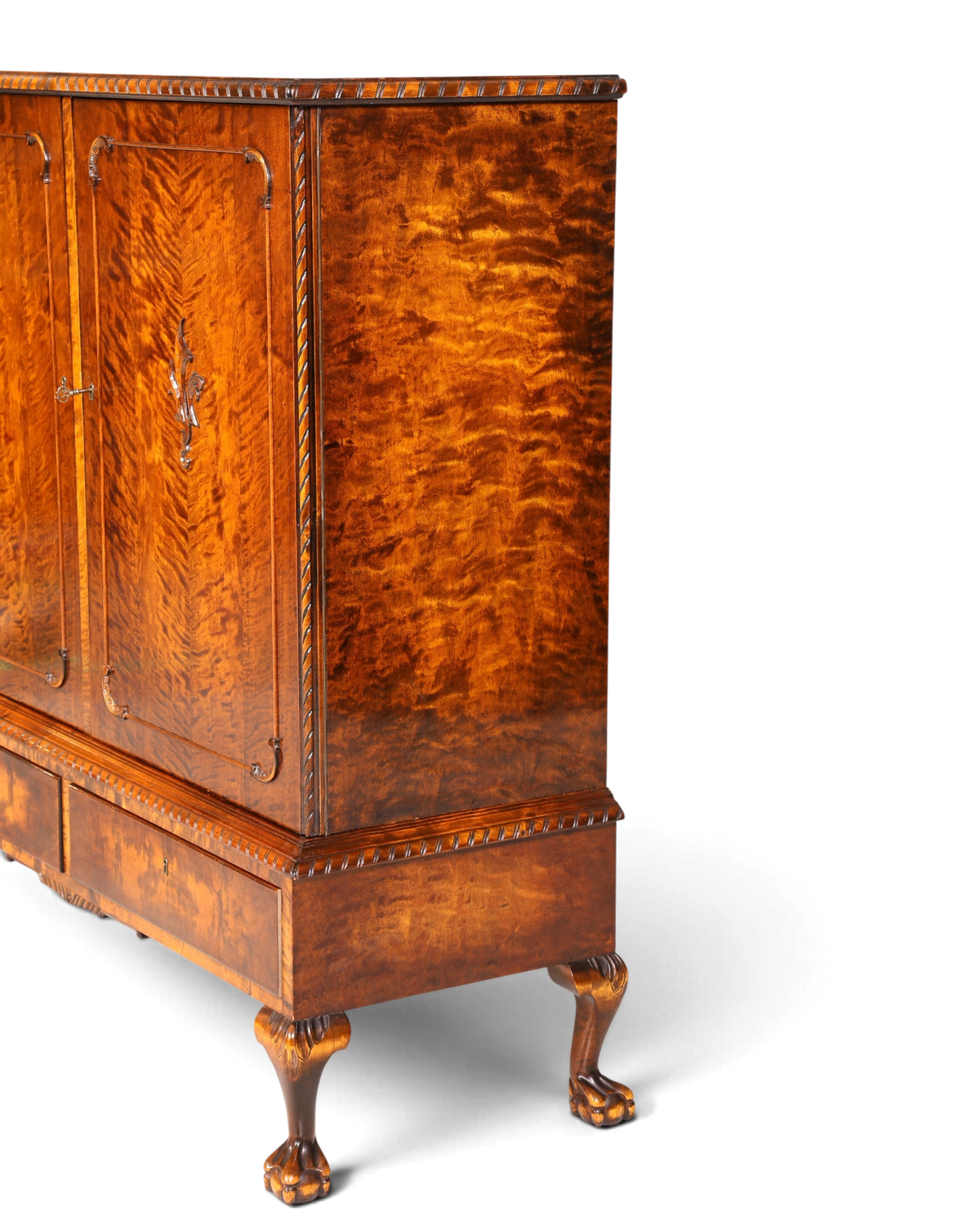 Traumhafter Chippendale Schrank Barock Stil Vertiko Highboard Antik 50s 60s Kommode