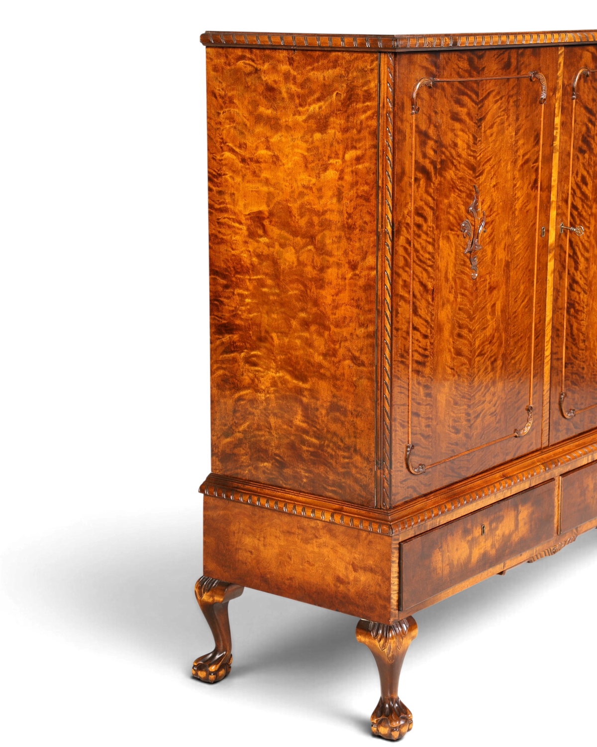 Traumhafter Chippendale Schrank Barock Stil Vertiko Highboard Antik 50s 60s Kommode