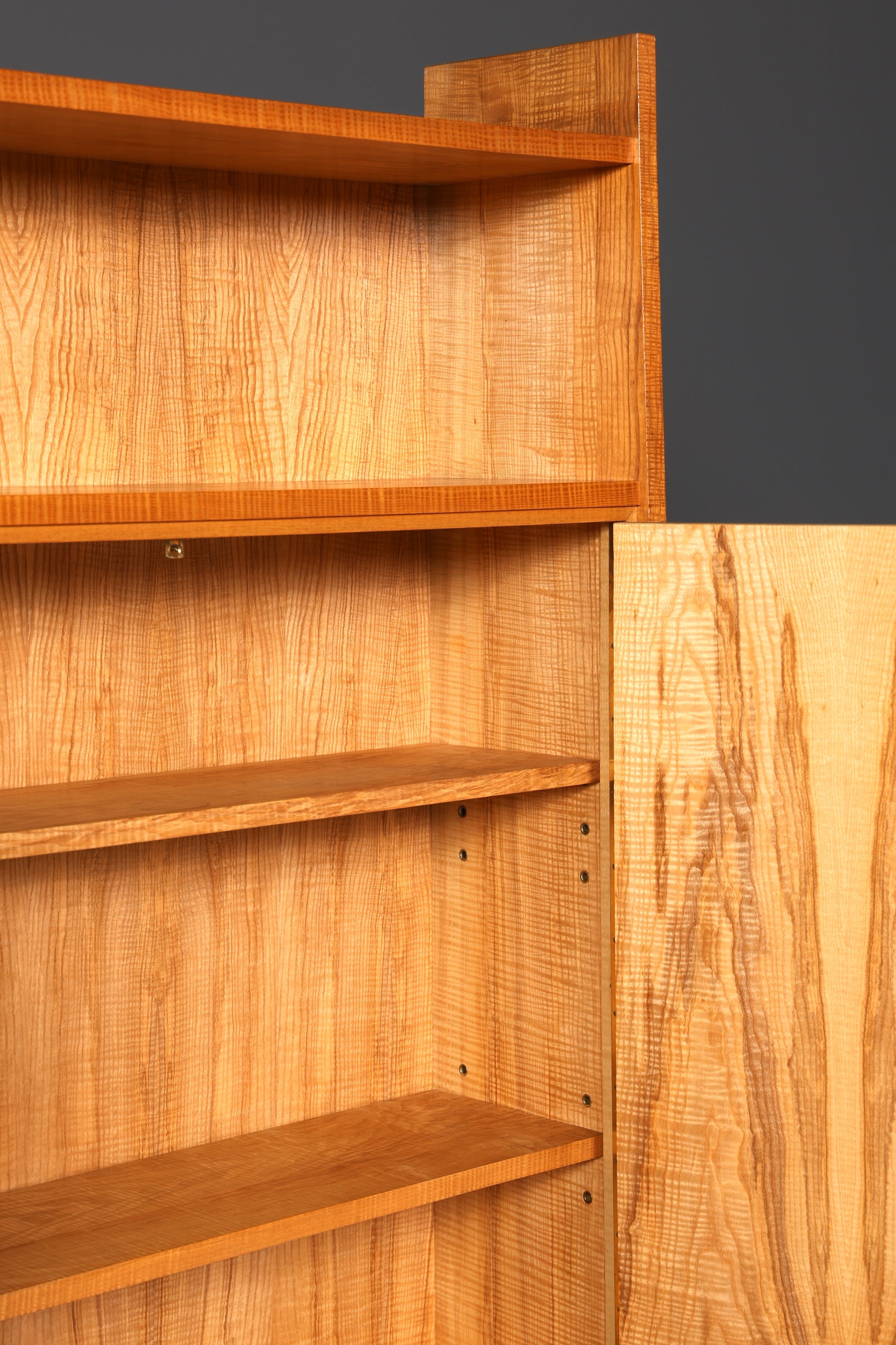 Beautiful XXL Mid Century Cabinet, Vintage Bookshelf, Library Display Case, Wooden Bookshelf