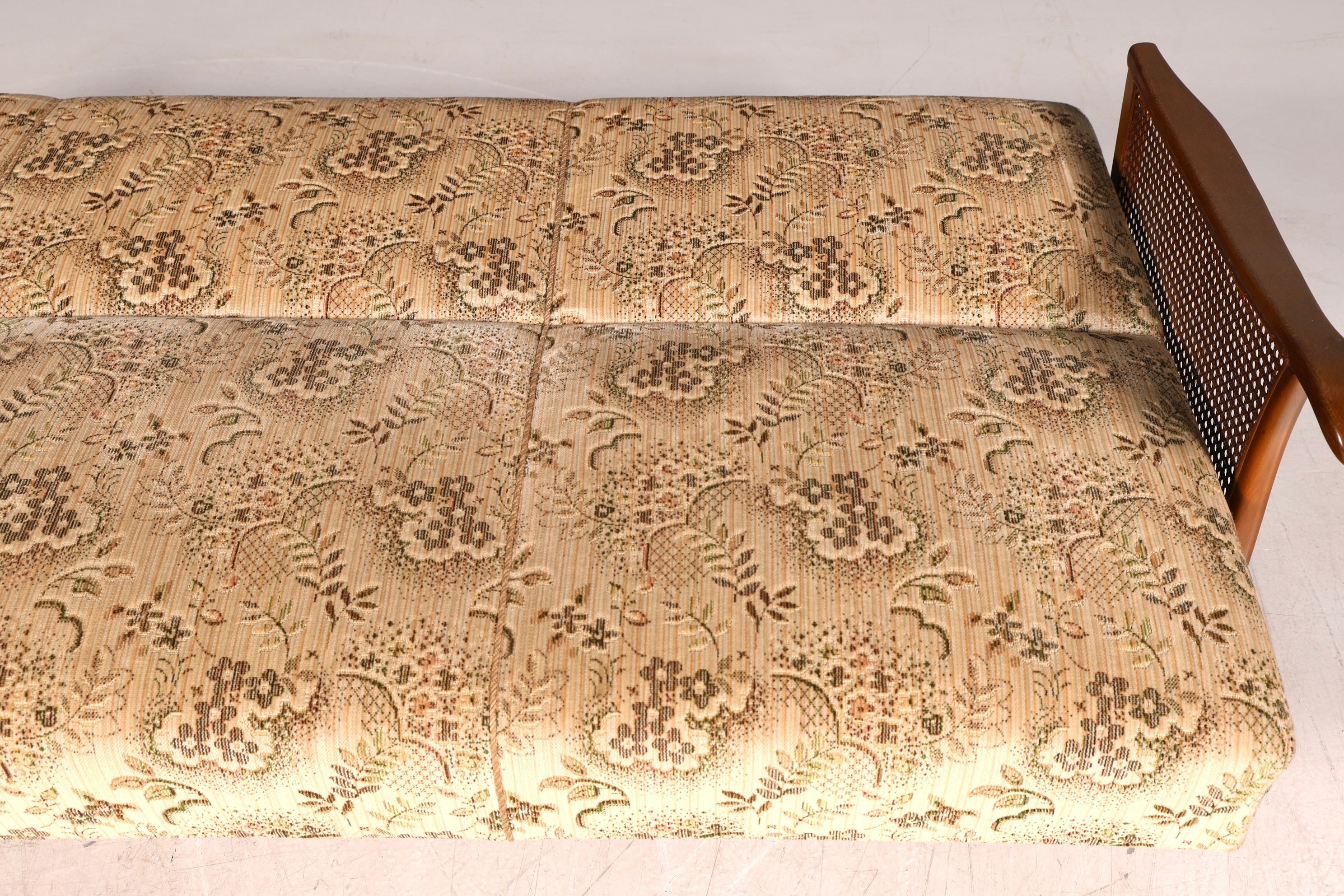 Wunderschöne Chippendale Couch Sofa 3-Sitzer Gästebett Polstersofa Antik Stil Wiener Geflecht Schlafsofa Wohnzimmer Lounge