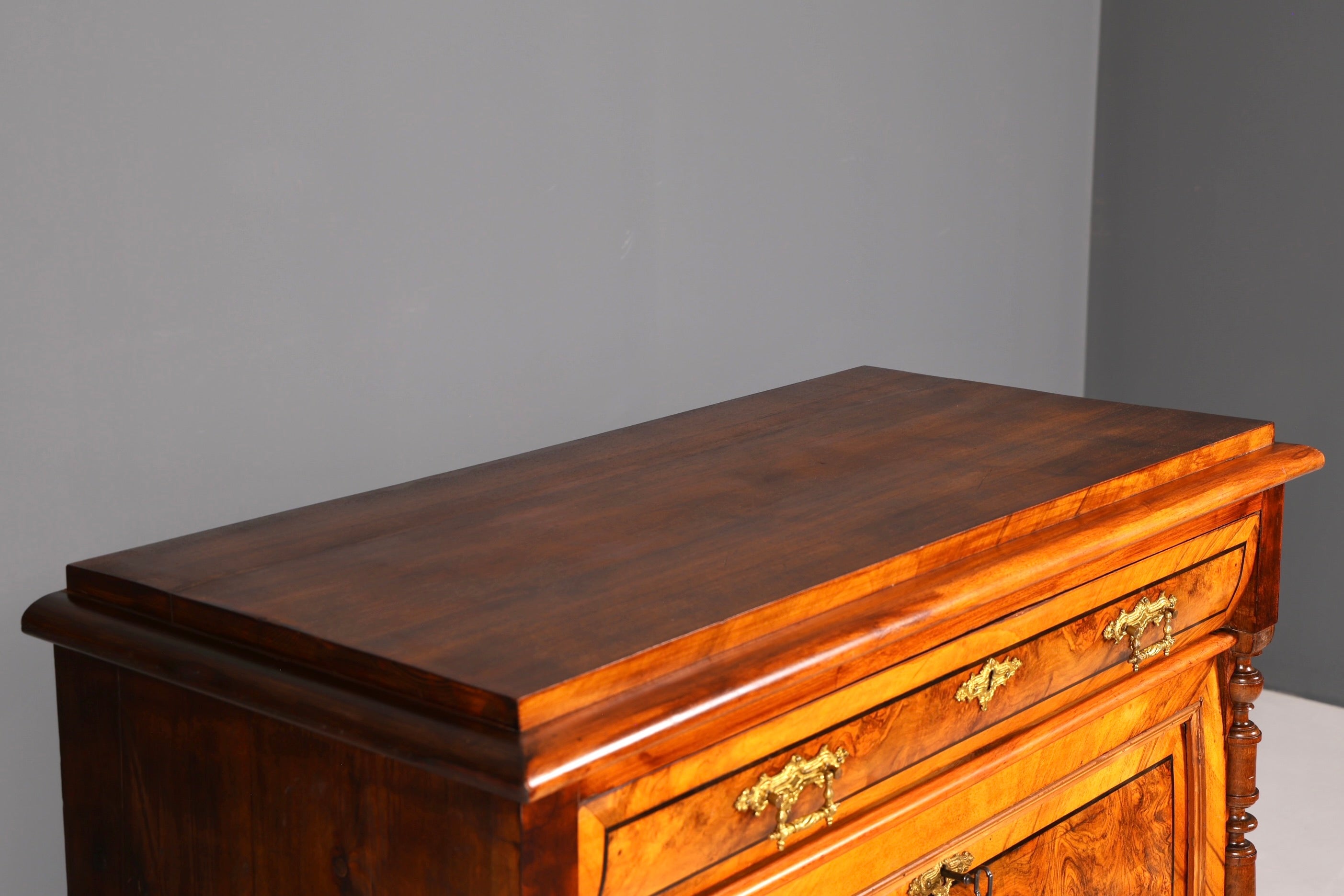 Wunderschöner Gründerzeit Sekretär Vertiko Highboard Louis Philippe Kommode Sekretär Schrank um 1880