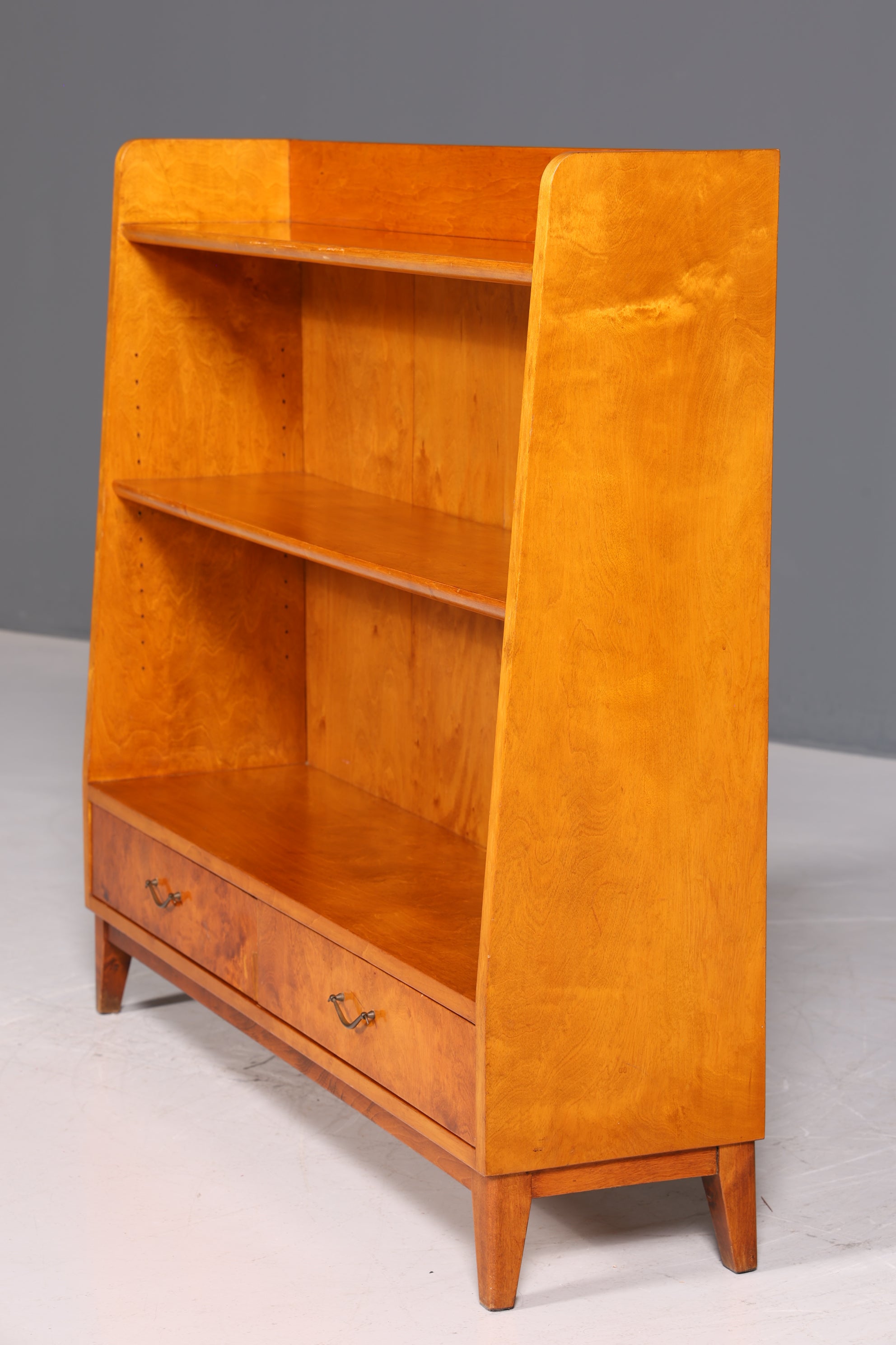 Beautiful mid-century vintage bookcase, 1950s, real wood book storage